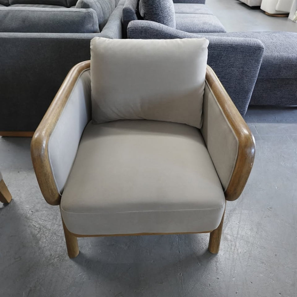 Mokena Fabric Sofa & Accent Chair Set - Gray