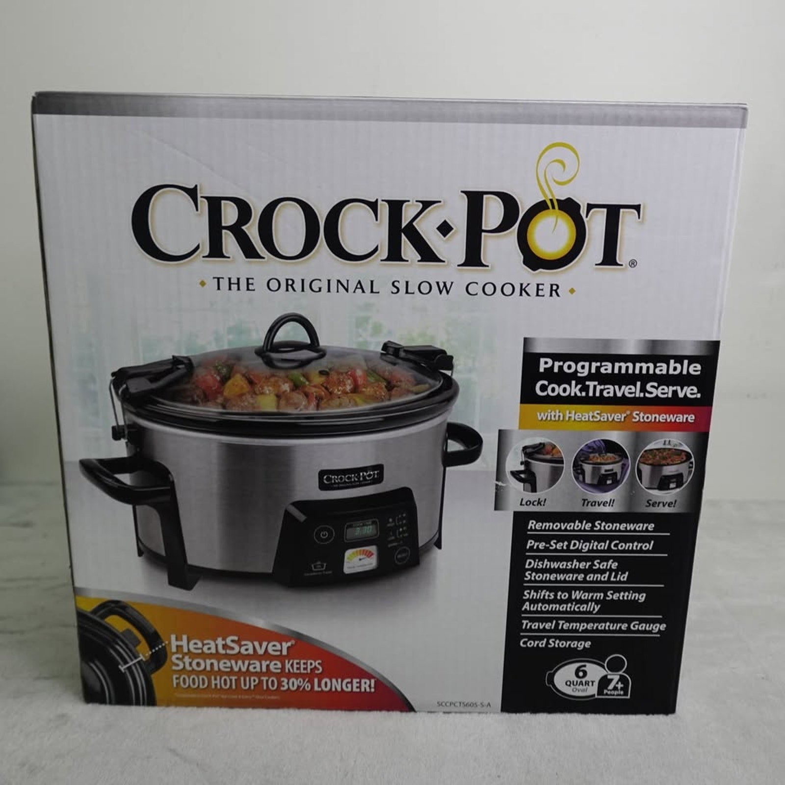 Crock Pot 6Qt. Travel & Serve SCCPCTS605-S-A