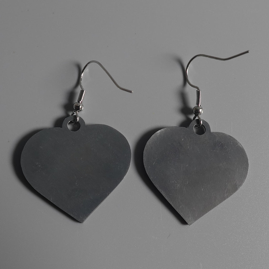 Officially Licensed Earrings- NFL Panthers Team Heart