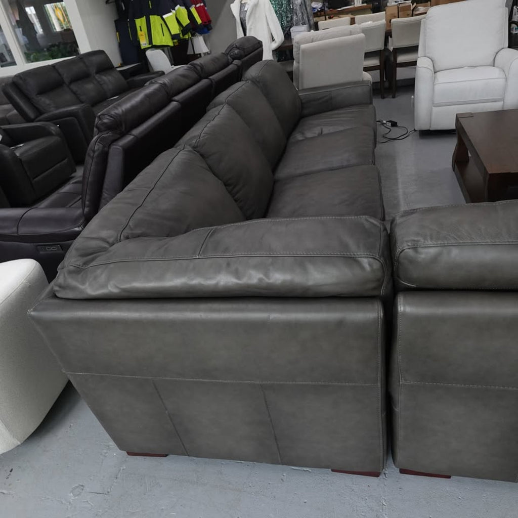Luca 4-piece Top Grain Leather Sectional
