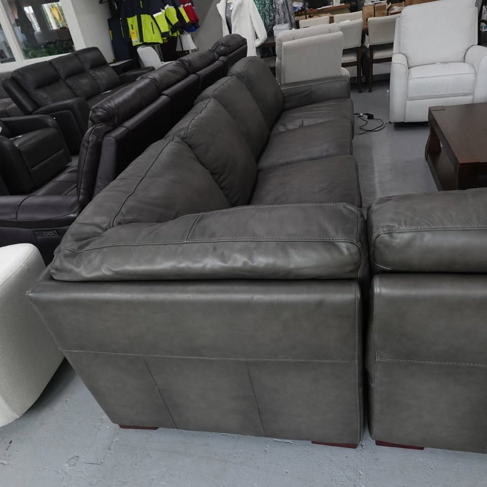 Luca 4-piece Top Grain Leather Sectional
