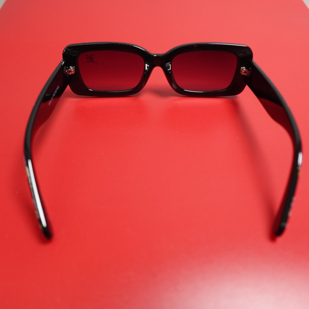 Ed Hardy Rainforest Floral Sunglasses Black 100% UV Protection