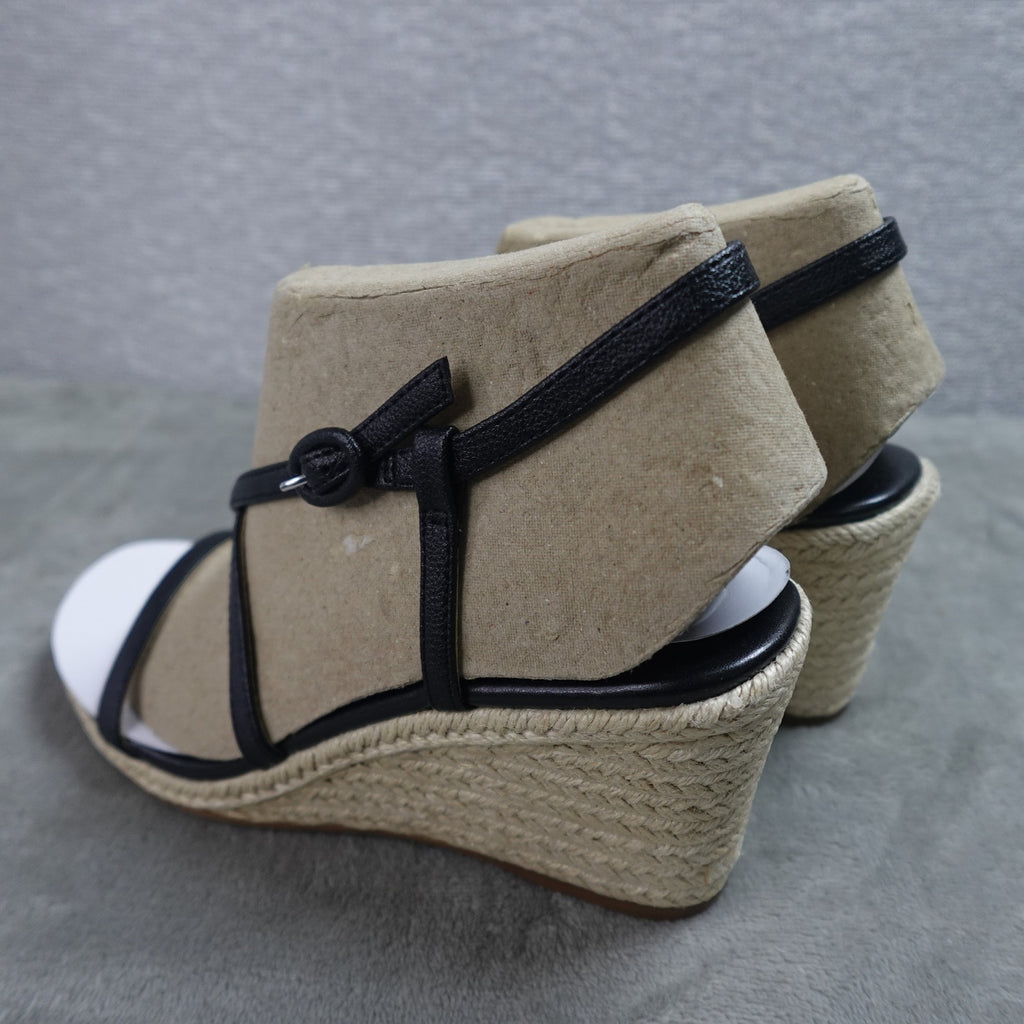 Calvin Klein Blairy 2 Women's Wedge Sandal Black 002 Size 8.5M New