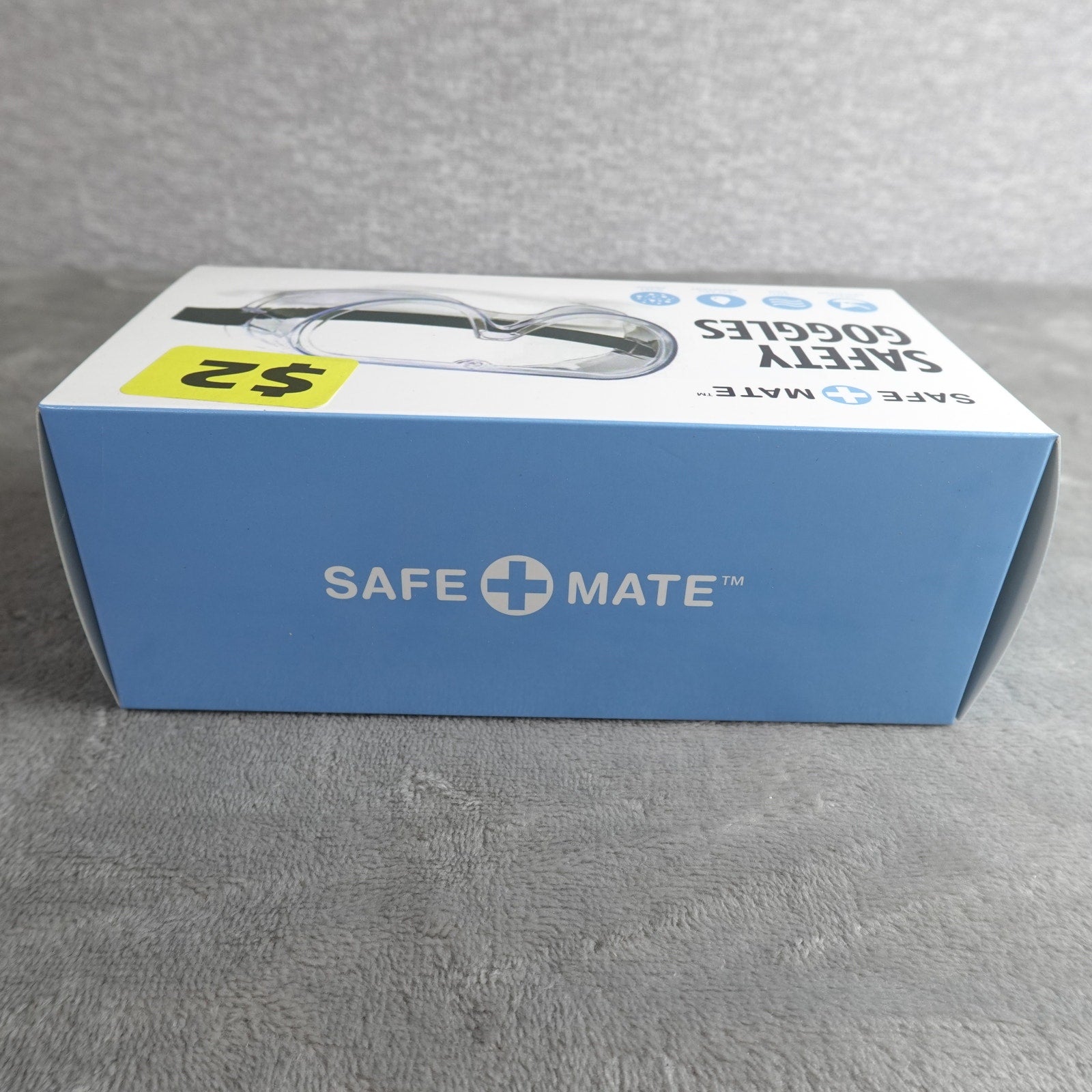 Safe+Mate Safety Goggles Clear Anti-Fog Impact Resistant Eye Protection NEW