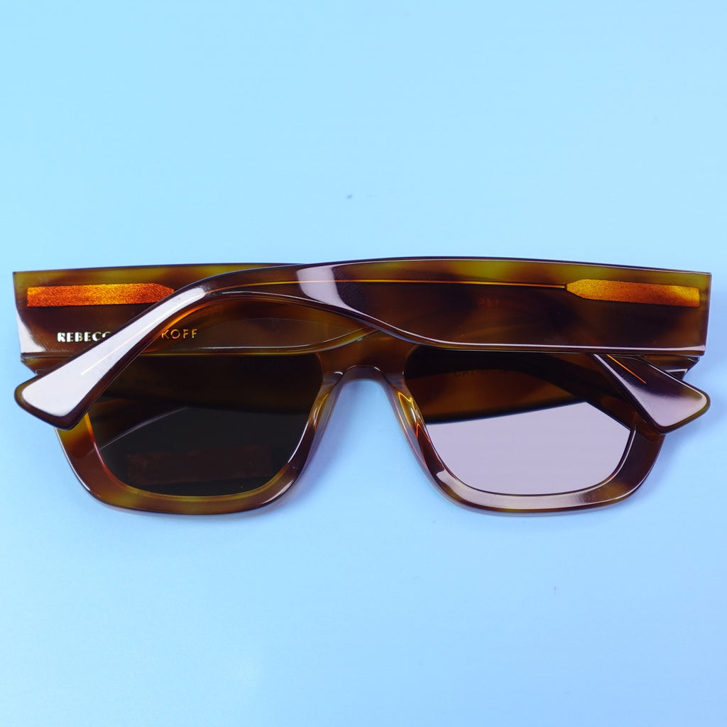 Rebecca Minkoff Soraya Sunglasses Brown tortoiseshell 100% UV Protection