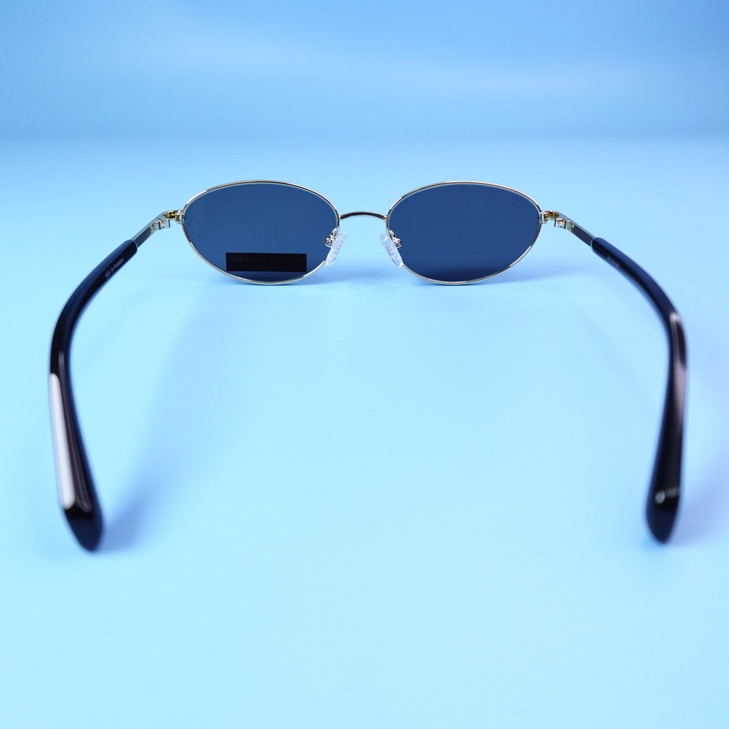 Rebecca Minkoff evangelyne Sunglasses Gold/Black 100% UV Protection