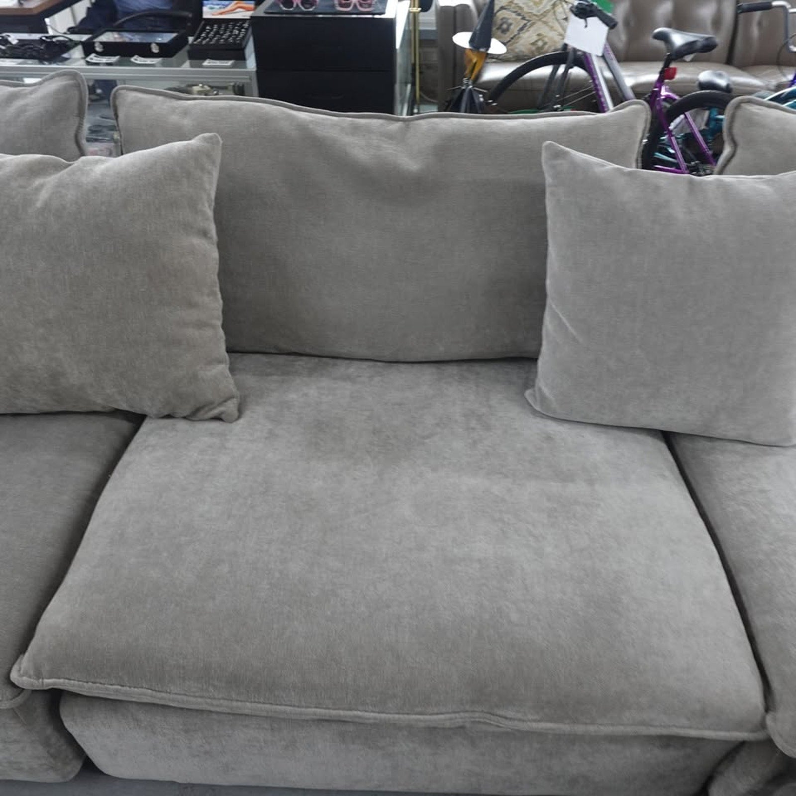 Sereen 6-piece Fabric Modular Sectional, Taupe