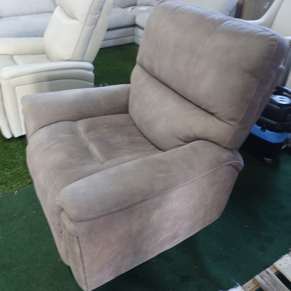 Barcalounger Fabric Power Glider Recliner with Power Headrest