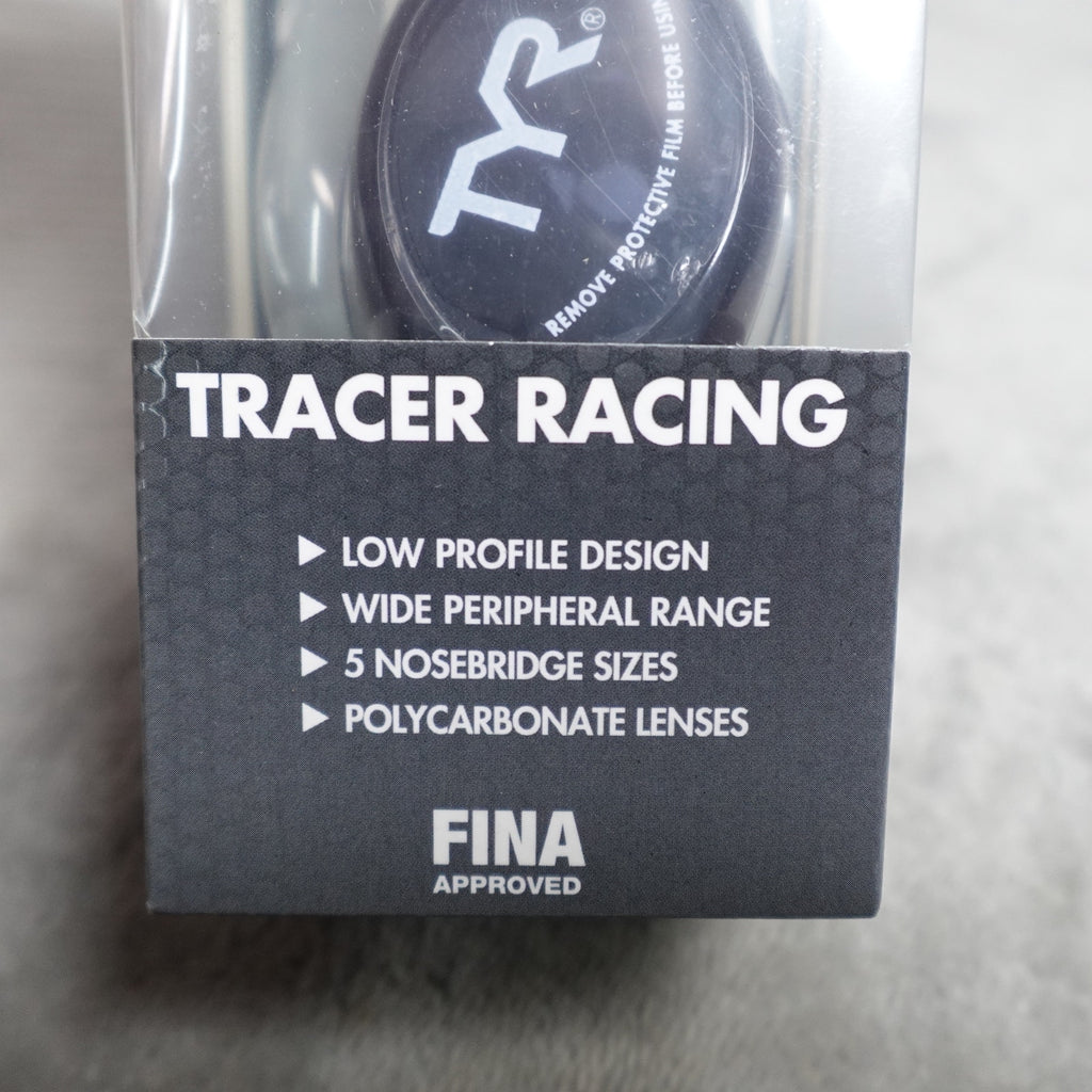 Lot of 4 TYR Tracer Racing Adult Swim Goggles Smoke New FINA Approved