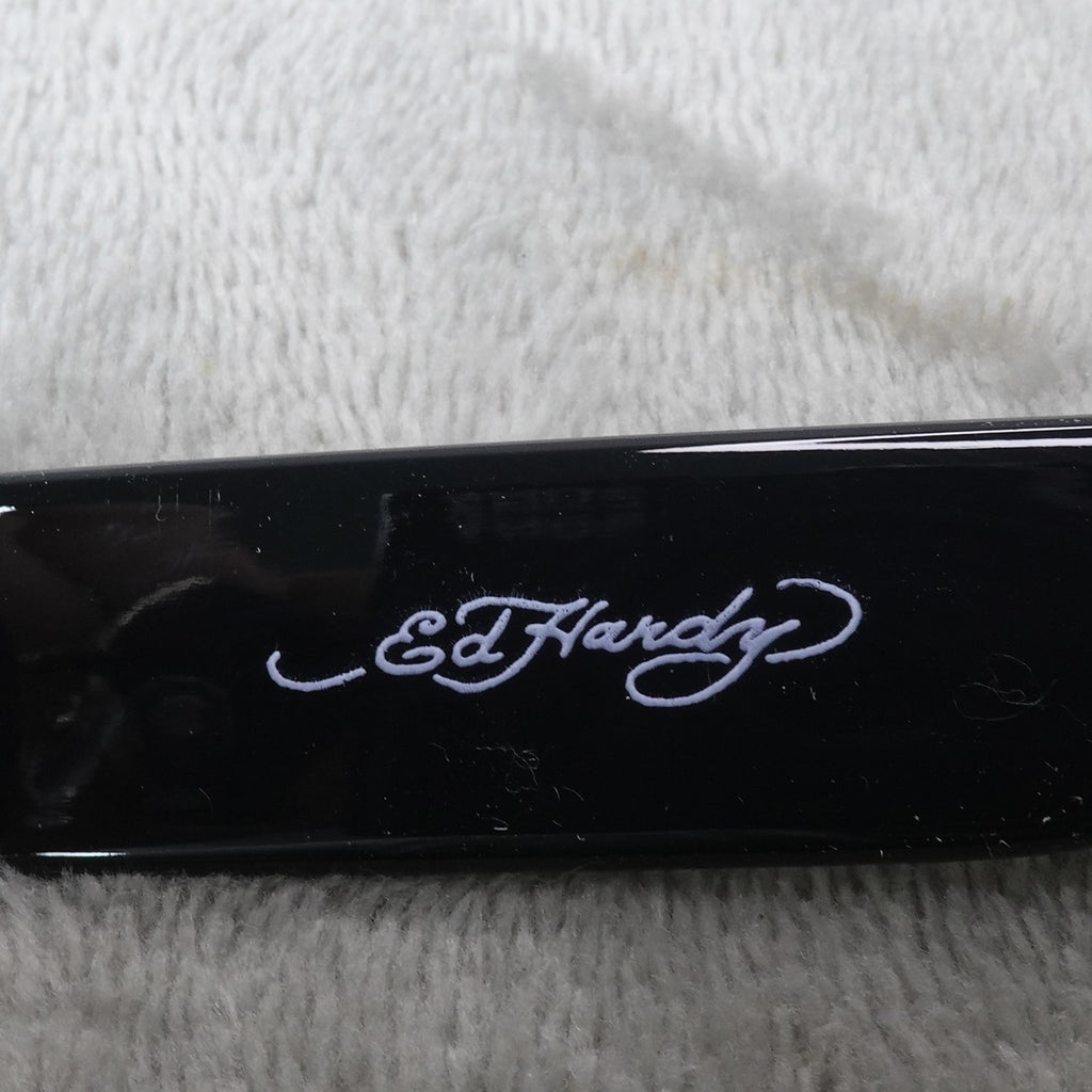 Ed Hardy Tiger Tattoo Narrow Hexagon Sunglasses Streetwear Y2K UV400 NEW