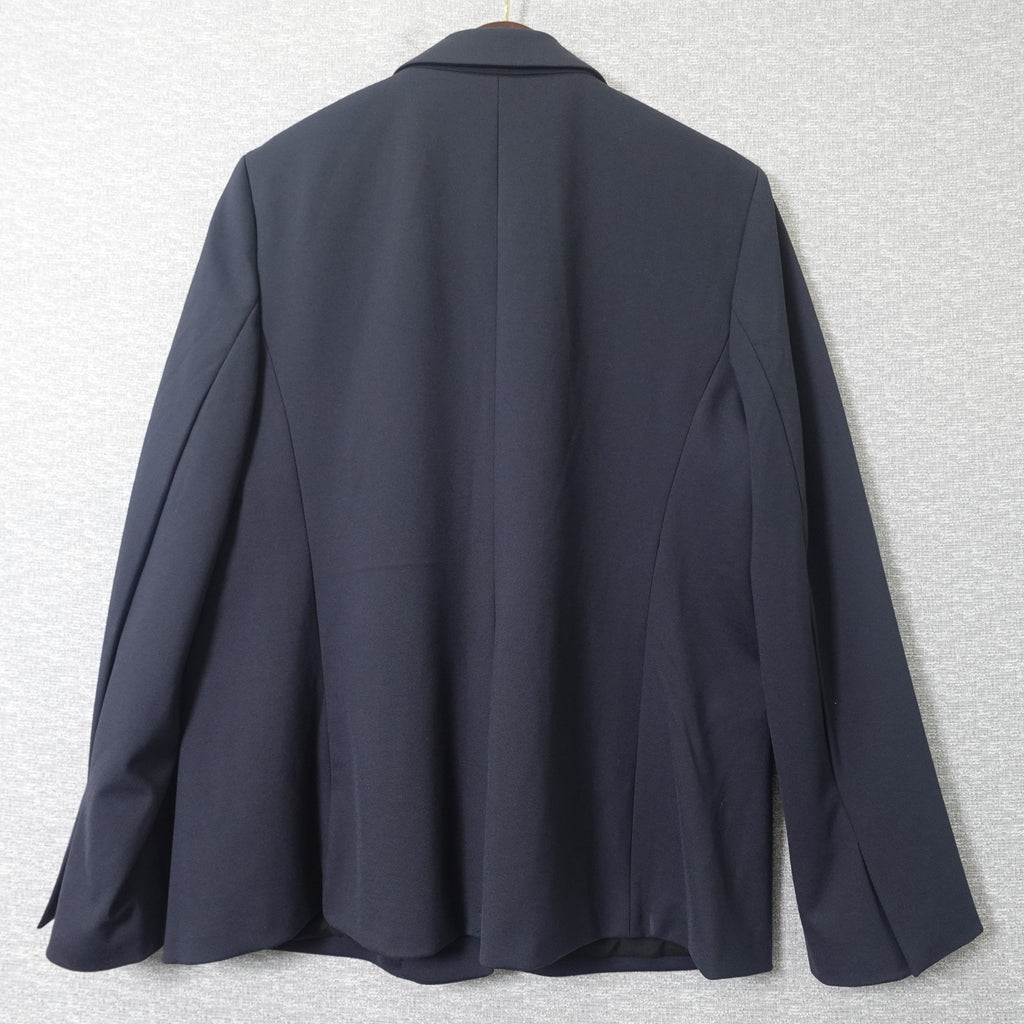 Calvin Klein Womens Ponte Blazer Charcoal - 2XL
