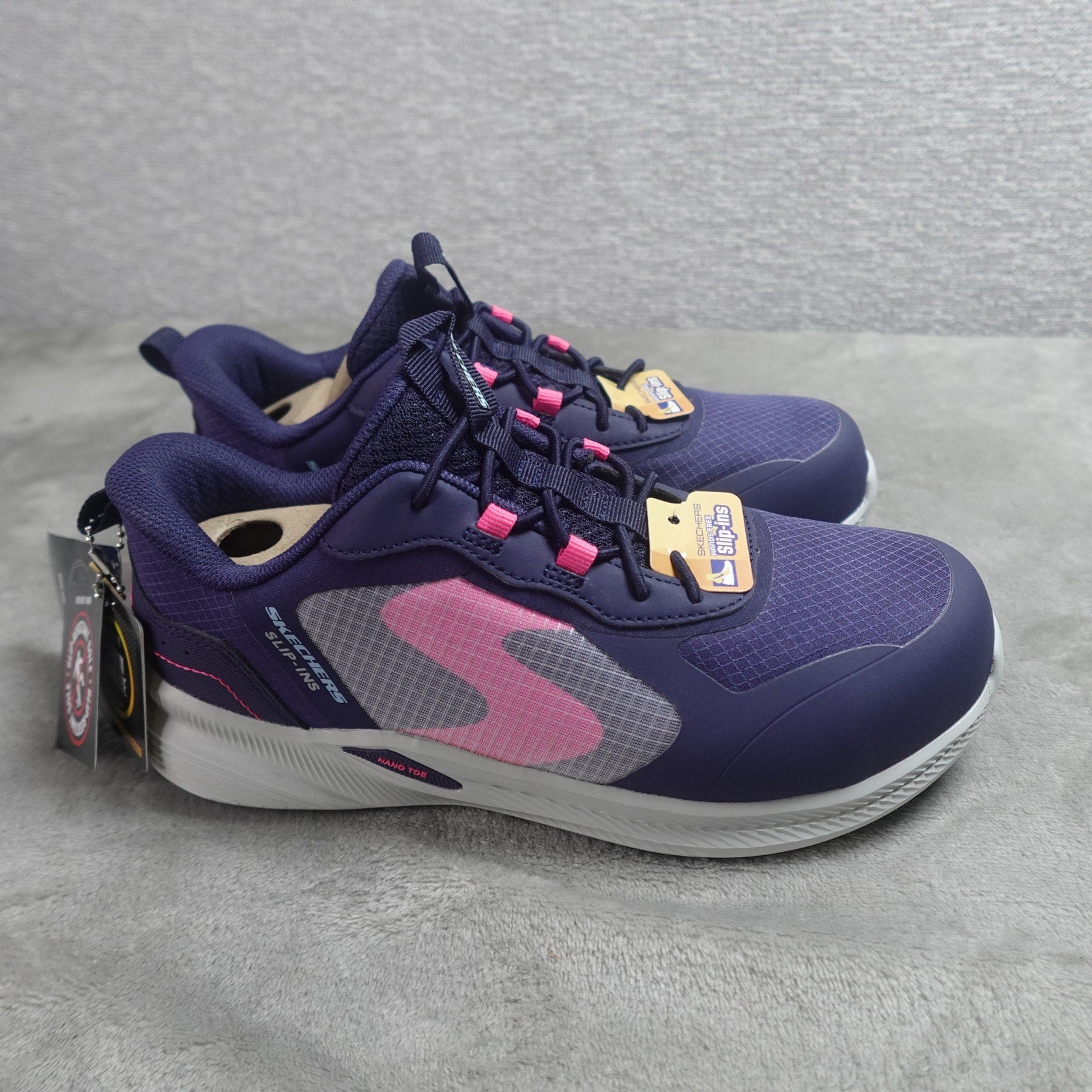 Skechers Work Hands Free Slip-Ins Women's Size 7.5 NVPK 108283 Slip Resistant Shoes