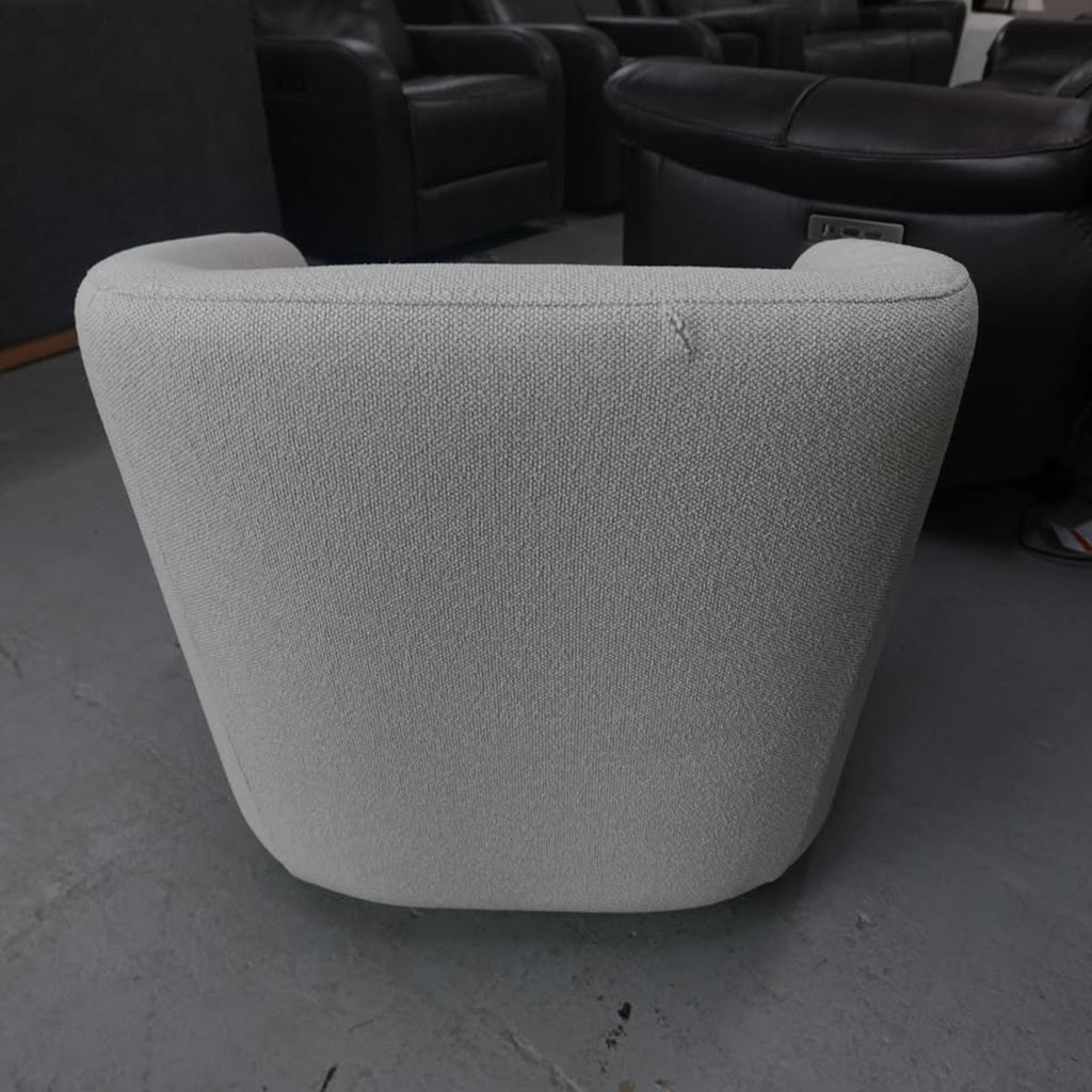 Henredon Mini Murphy Kids Swivel Accent Chair Cream
