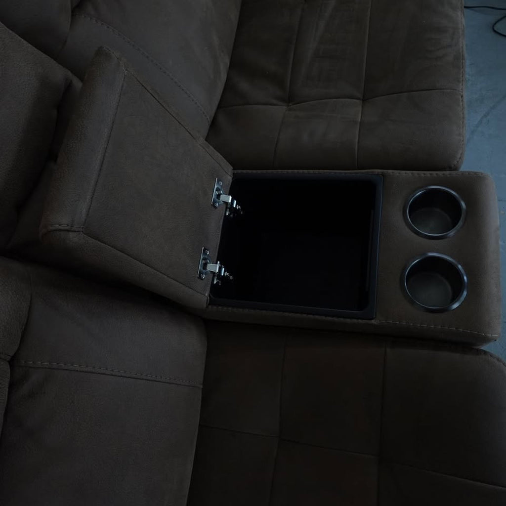 Simms Fabric Power Reclining Sectional with Power Headrests