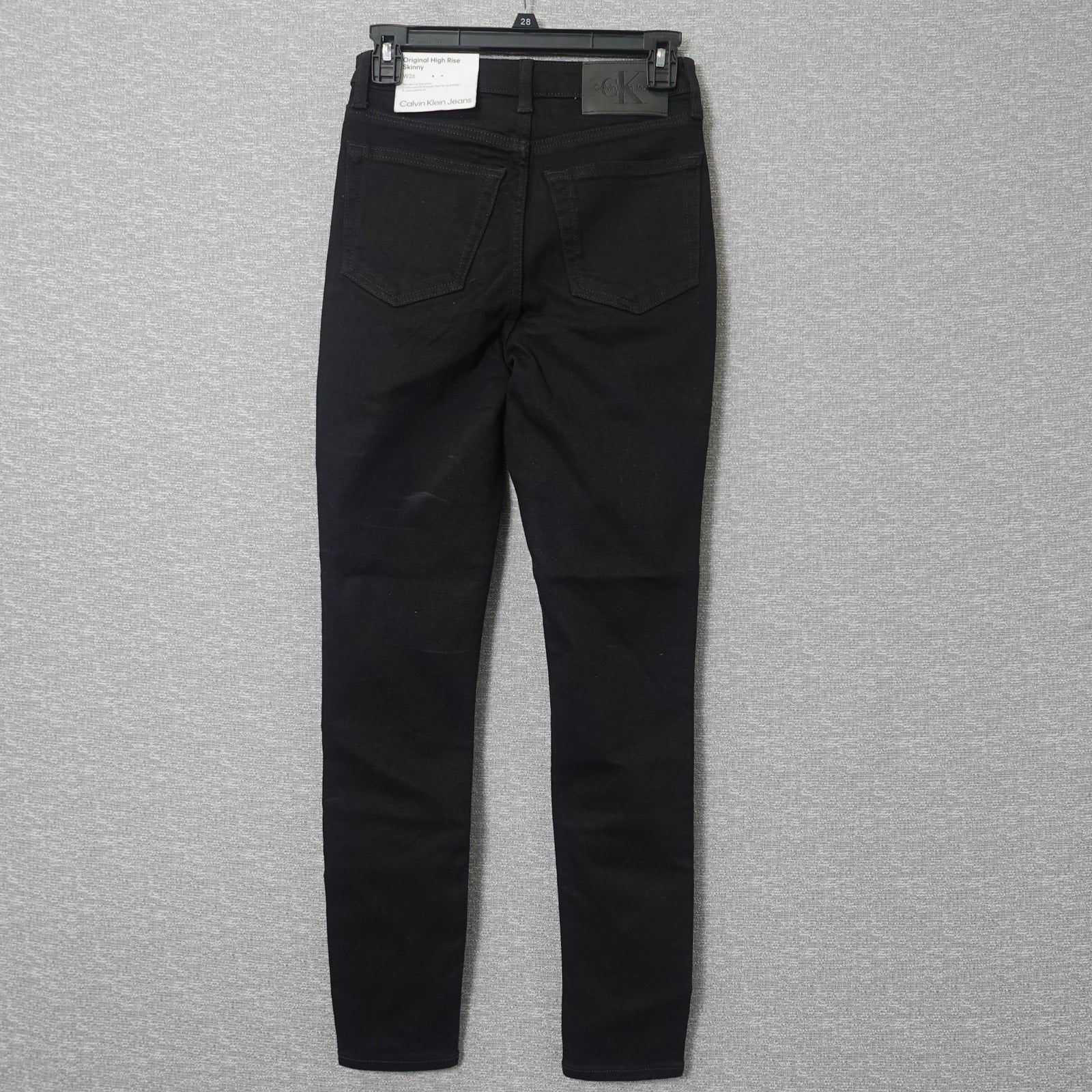 Calvin Klein Jeans Women's Original Curvy High Rise Skinny Black Denim- W25