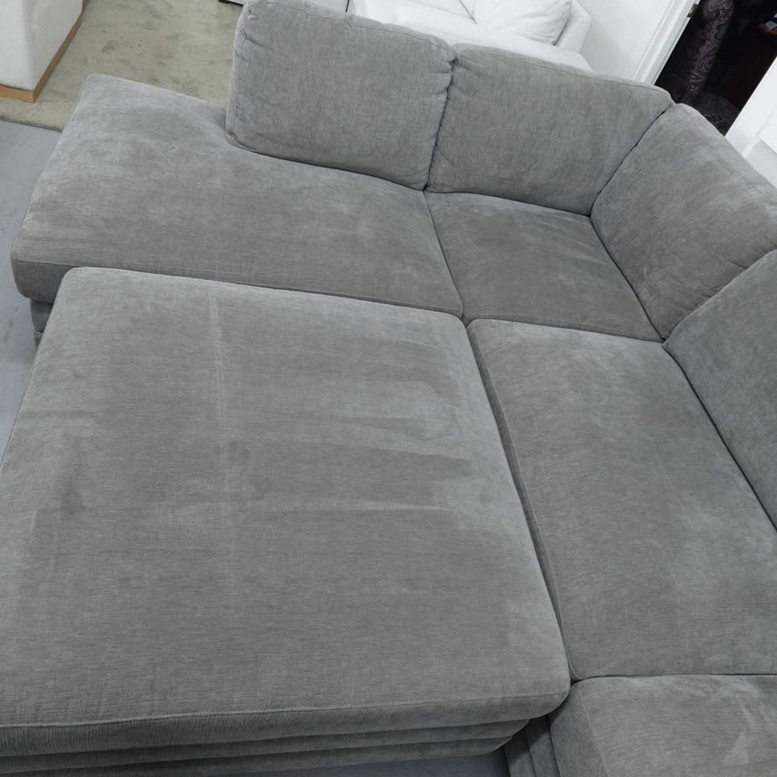 Penelope Fabric Sectional with Ottoman