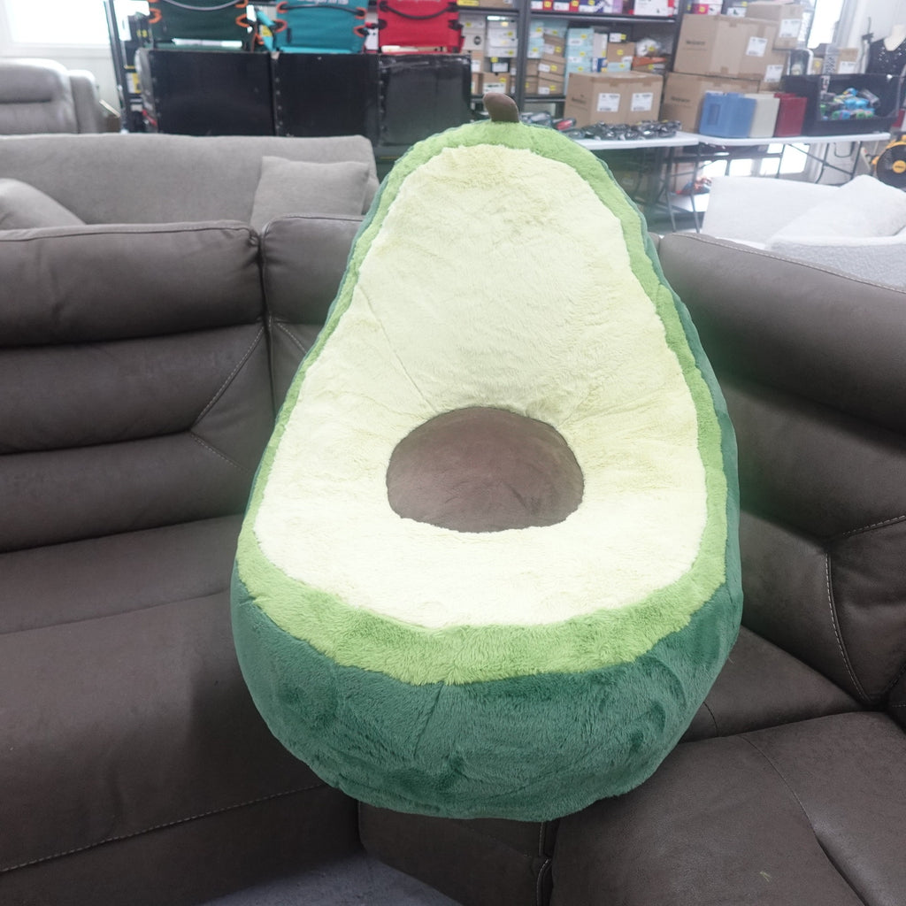 Avocado Lounge Chair (100% Polyester Ultra Soft Faux Fur)