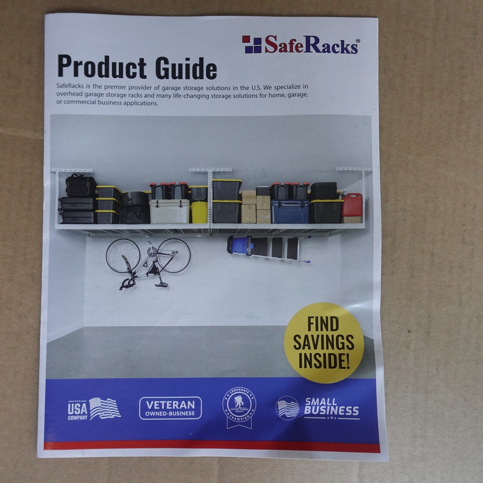 SafeRacks Overhead Garage Storage Rack Ceiling Mounted Heavy Duty New