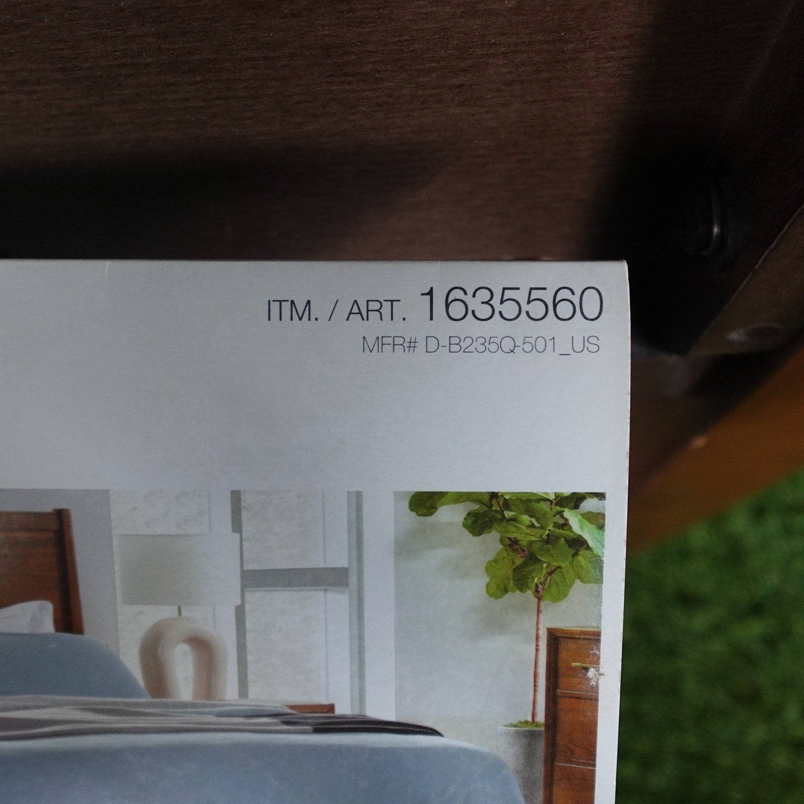 Northridge Home Marina Del Rey Queen Bed Hardwood Walnut