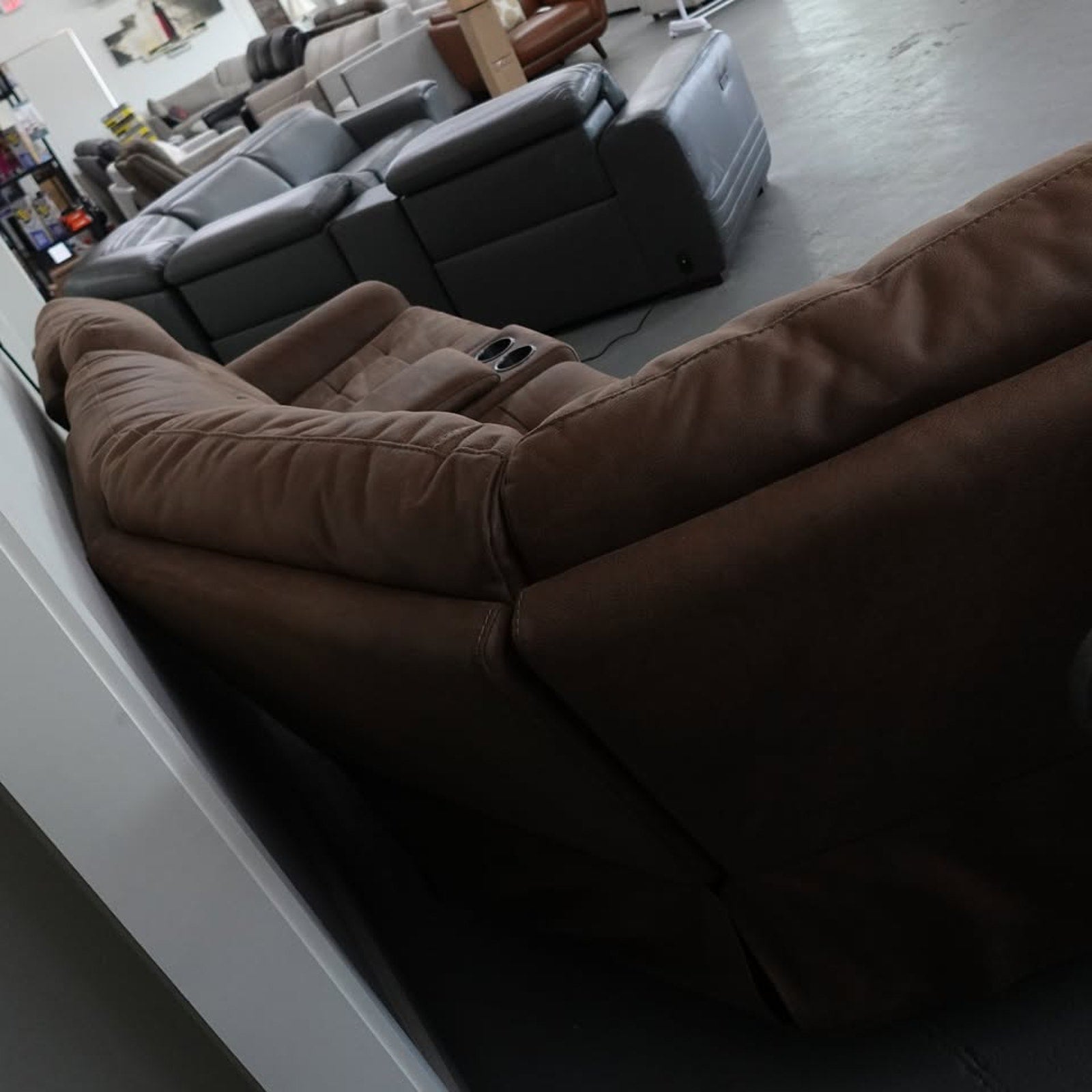 Simms Fabric Power Reclining Sectional with Power Headrests