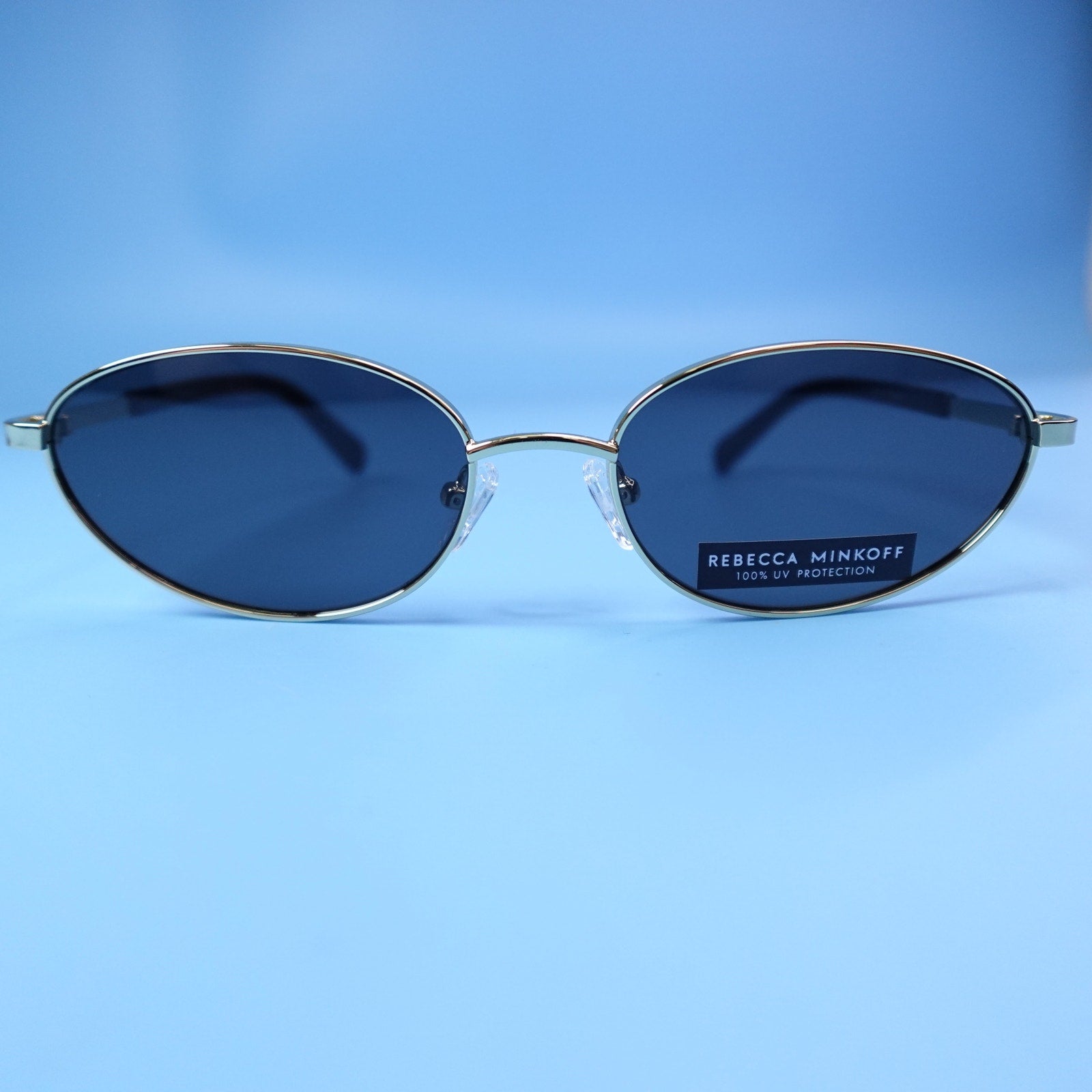 Rebecca Minkoff evangelyne Sunglasses Gold/Black 100% UV Protection