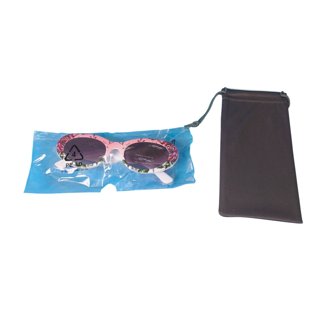 Ed Hardy Love Kills Slowly Collection Sunglasses UV Protective Pink Exhibition