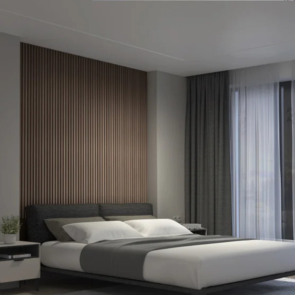 Artika Panolok Slat Wall Set, 8-pack - Walnut
