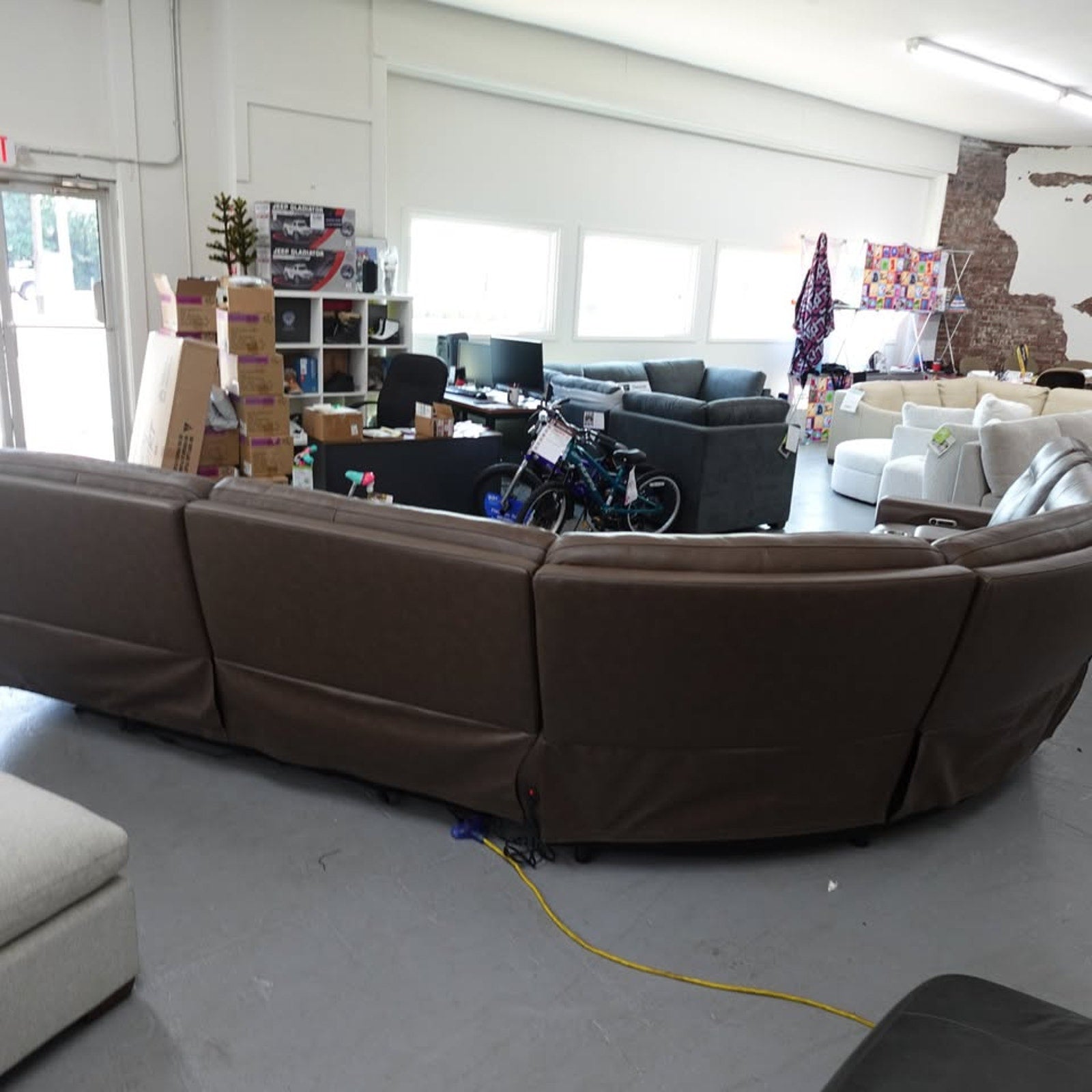 Atlas 3-piece Leather Power Reclining Sectional with Power Headrests