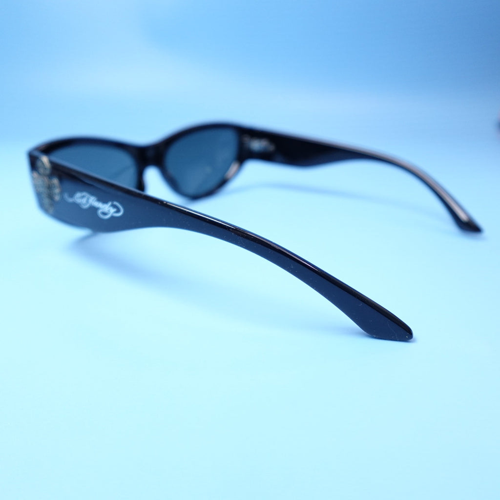Ed Hardy Sunglasses Iron Cross Black 100% UV Protection