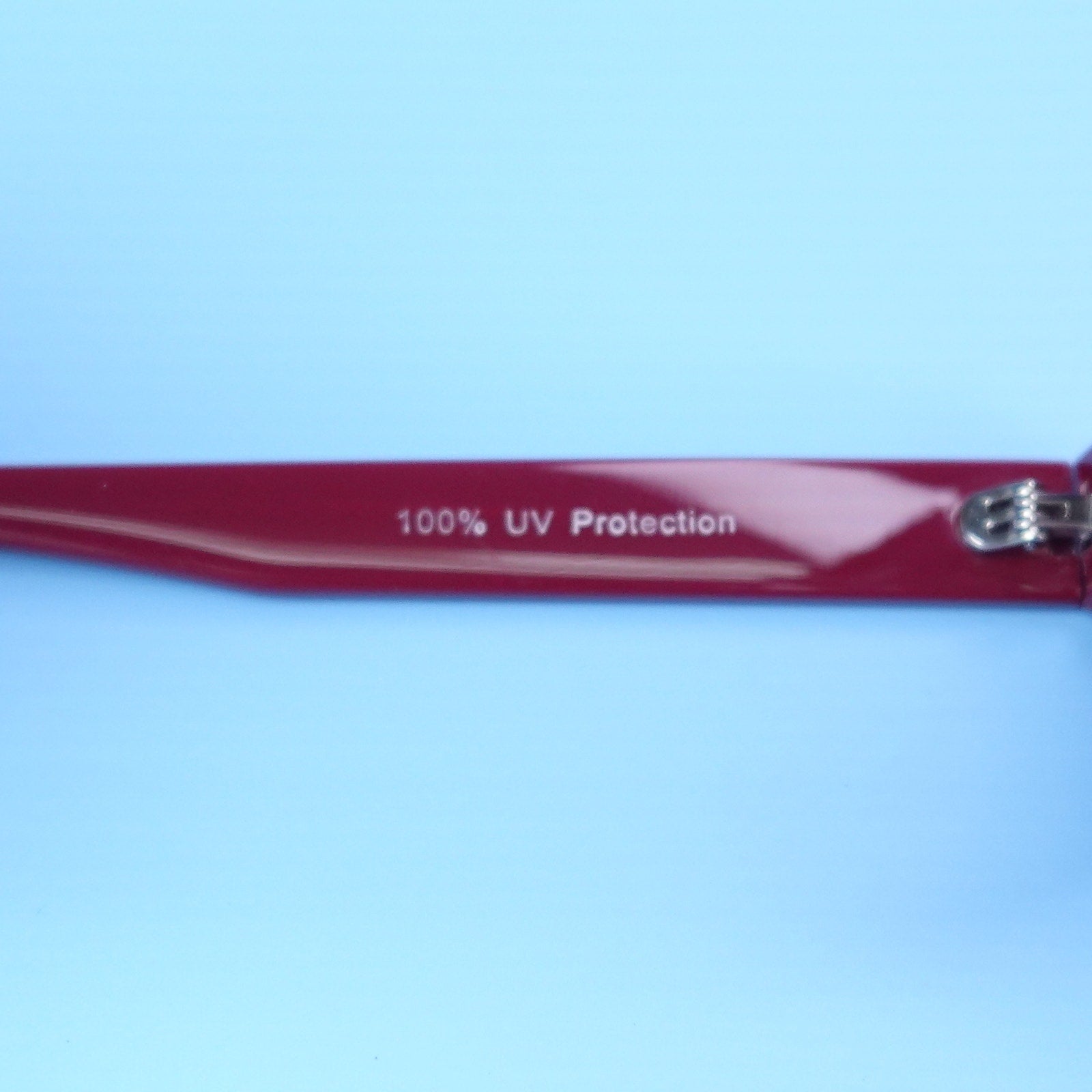 Rebecca Minkoff Rhiannon Cranberry Red Square Sunglasses 100% UV Protection