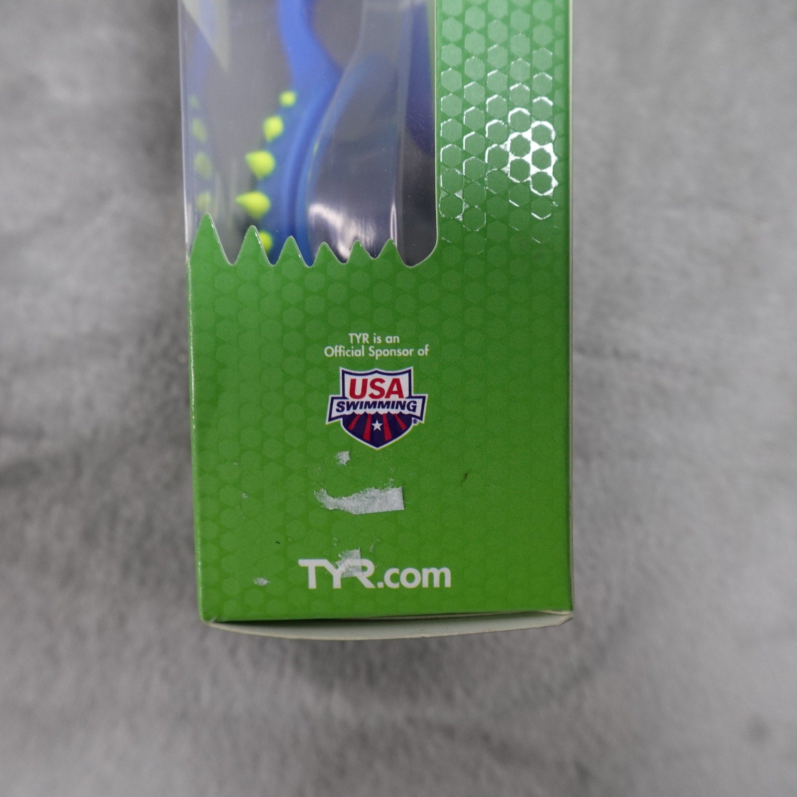 TYR Vesi Kids Spikes Smoke/Blue Swim Goggles Ages 3-10 New