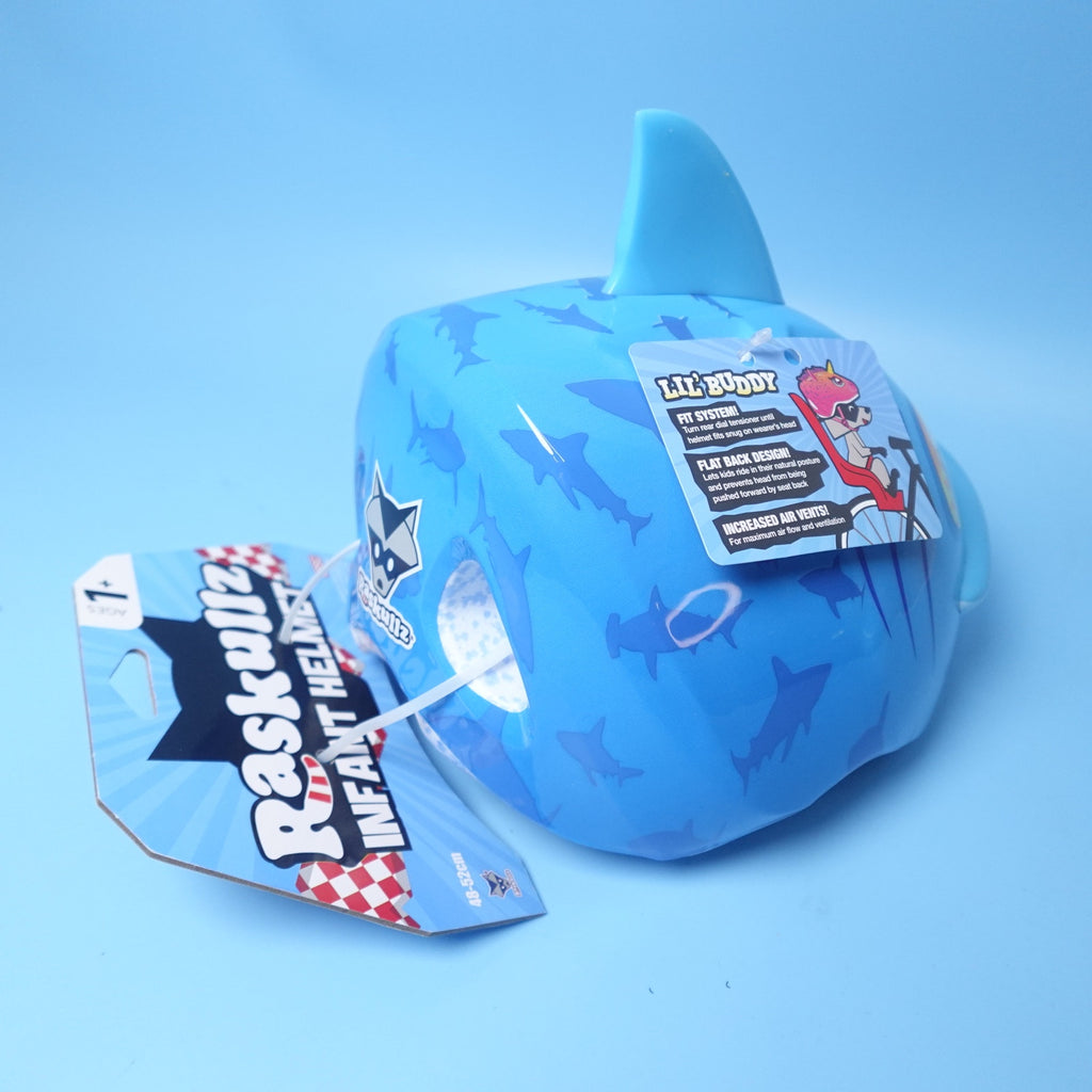 Raskullz Lil Shark Attax Infant Helmet (48cm-52cm) 1-3 year adjustable fit