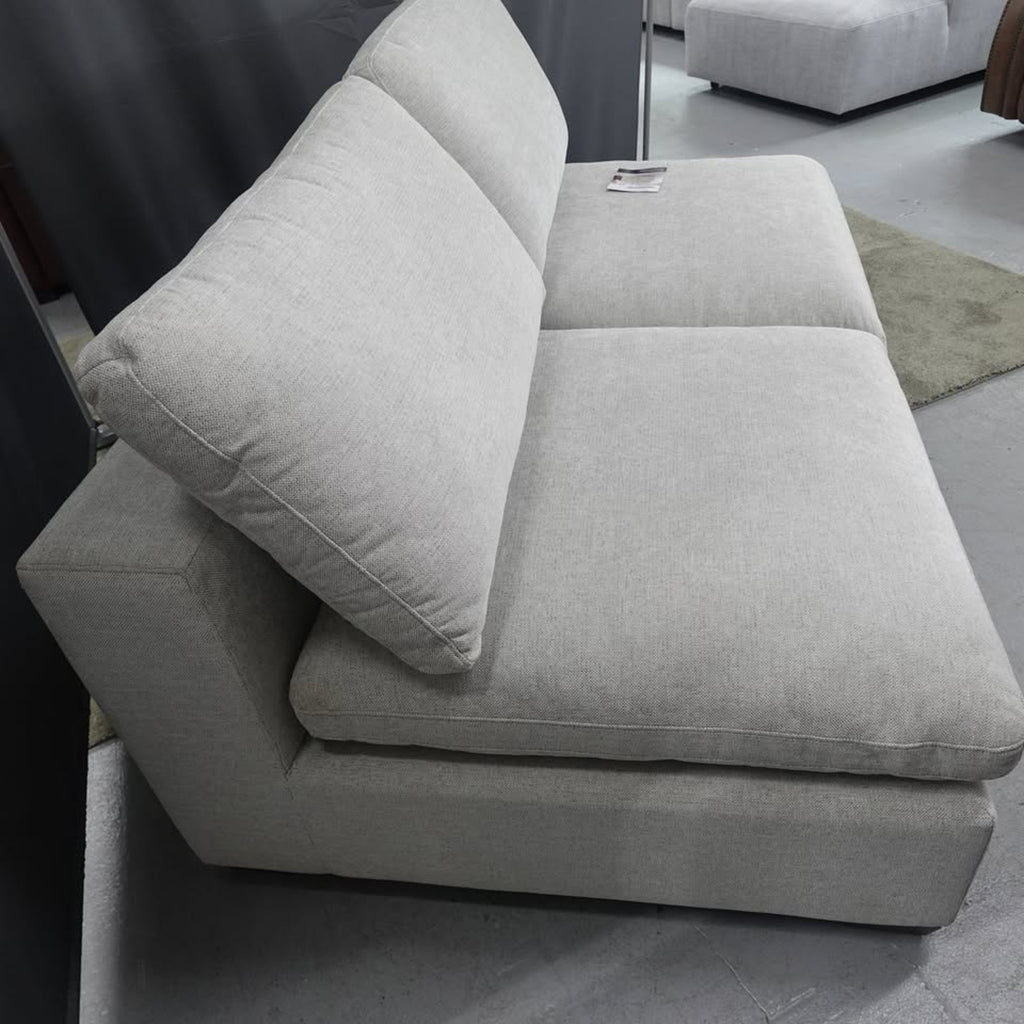 Thomasville Lowell Armless Chairs - Loveseat 2pc. Set  Light Gray