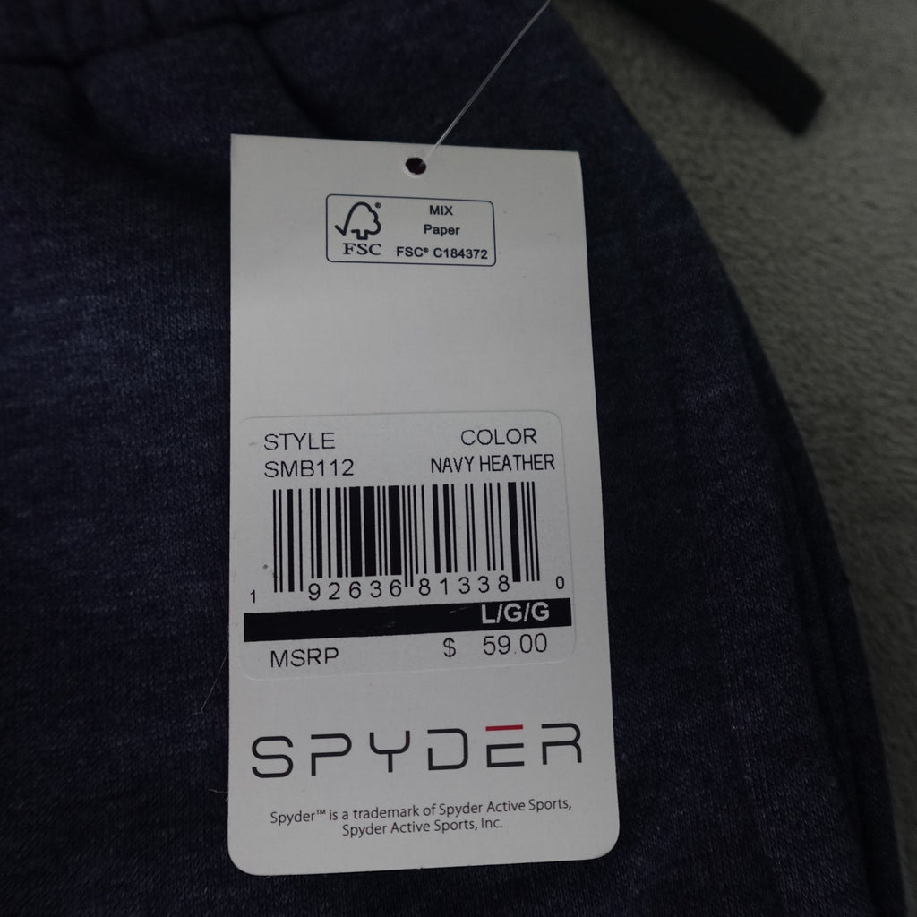 SPYDER SMB112 Men’s Athletic Shorts navy heather Performance Gym  Activewear XL