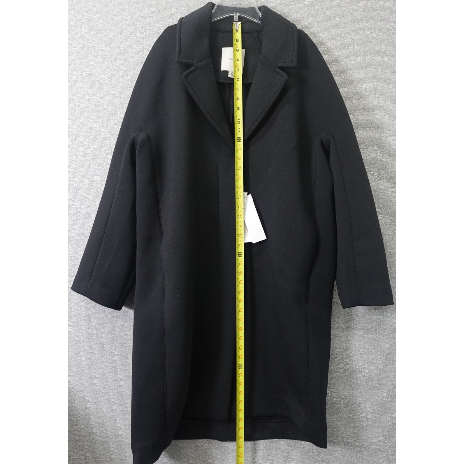 Calvin Klein Women's Scuba Coat Black Beauty - Large