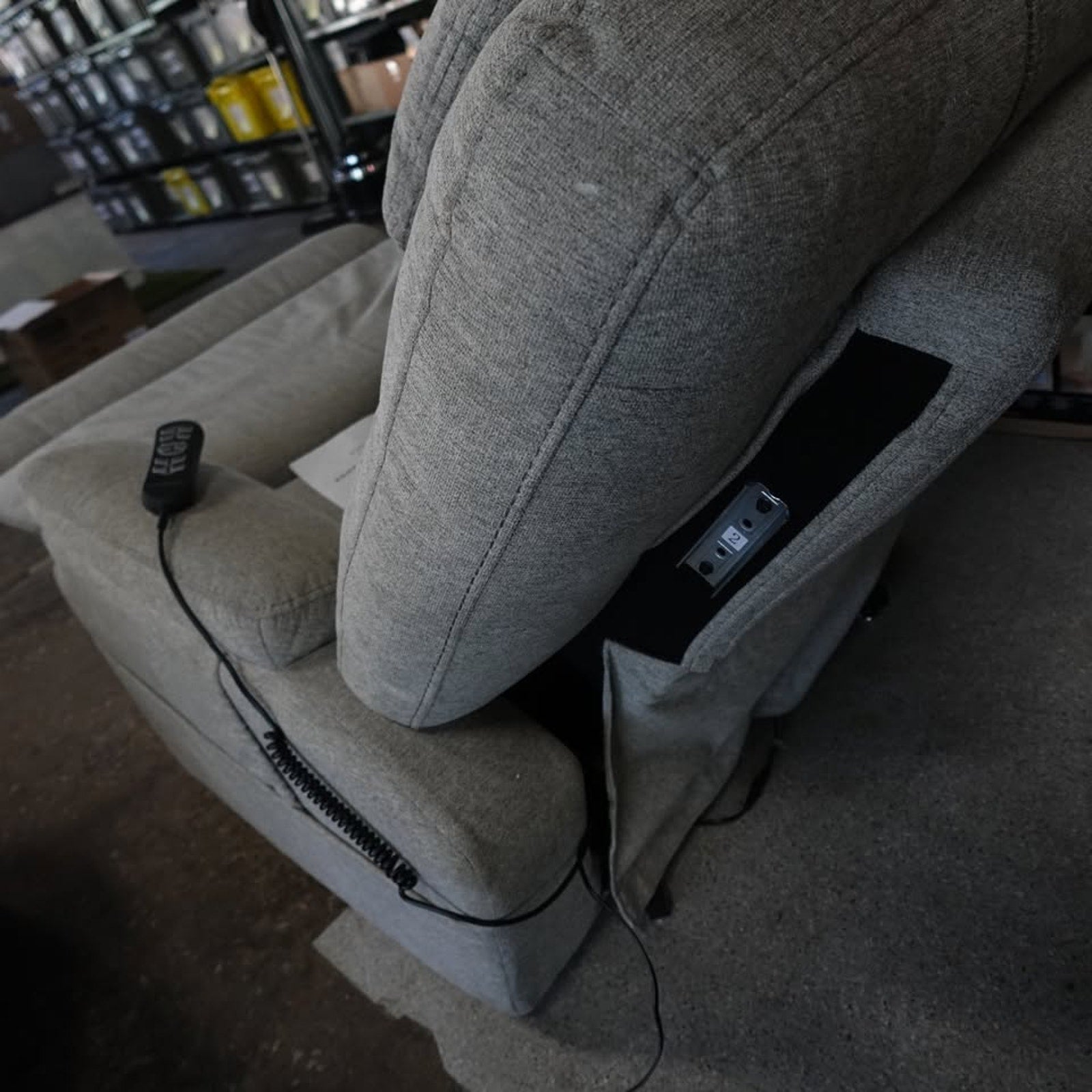 Flexsteel Zecliner Power Lift Headrest and Lumbar Sleep Recliner (read description)