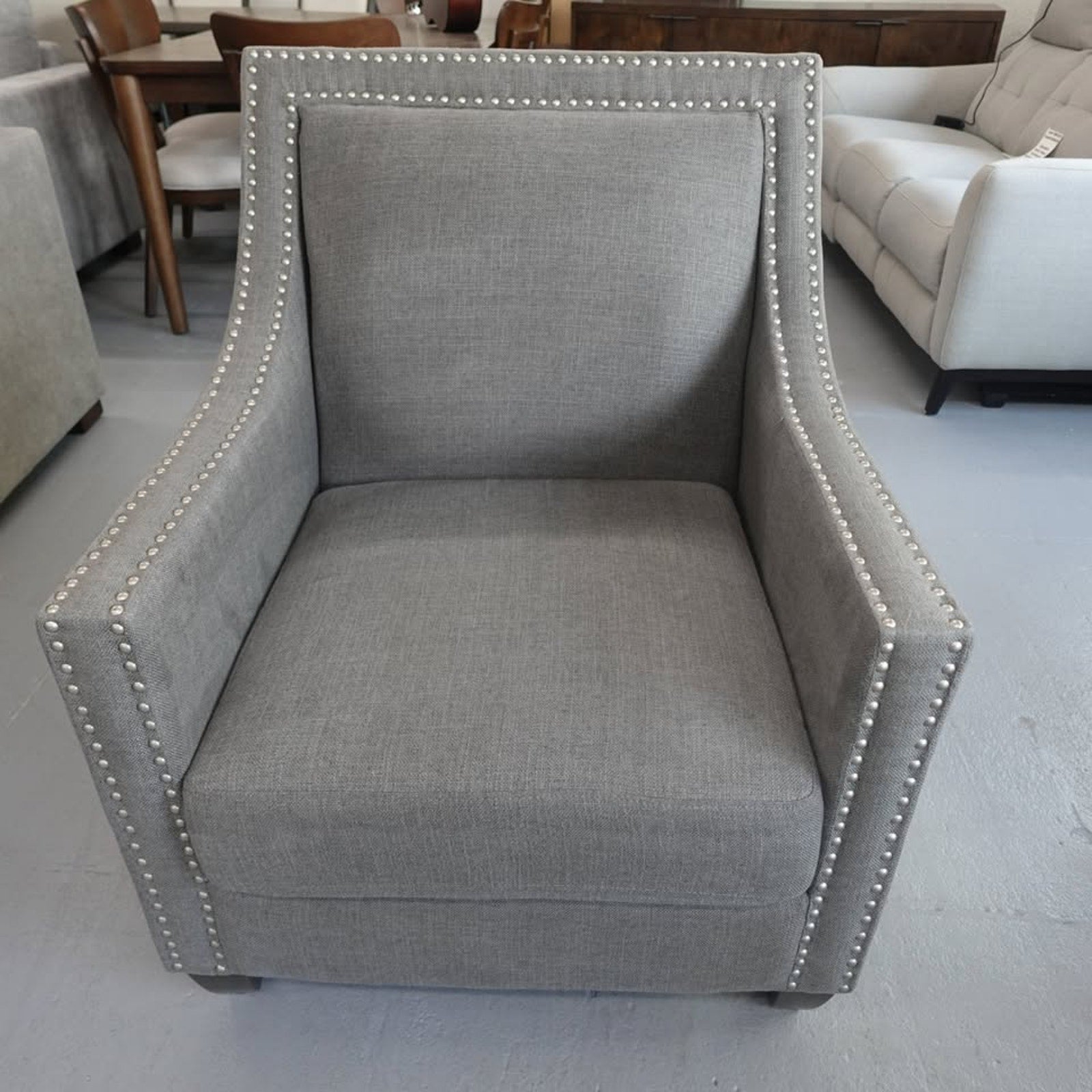 Aubree Fabric Accent Chair - Gray