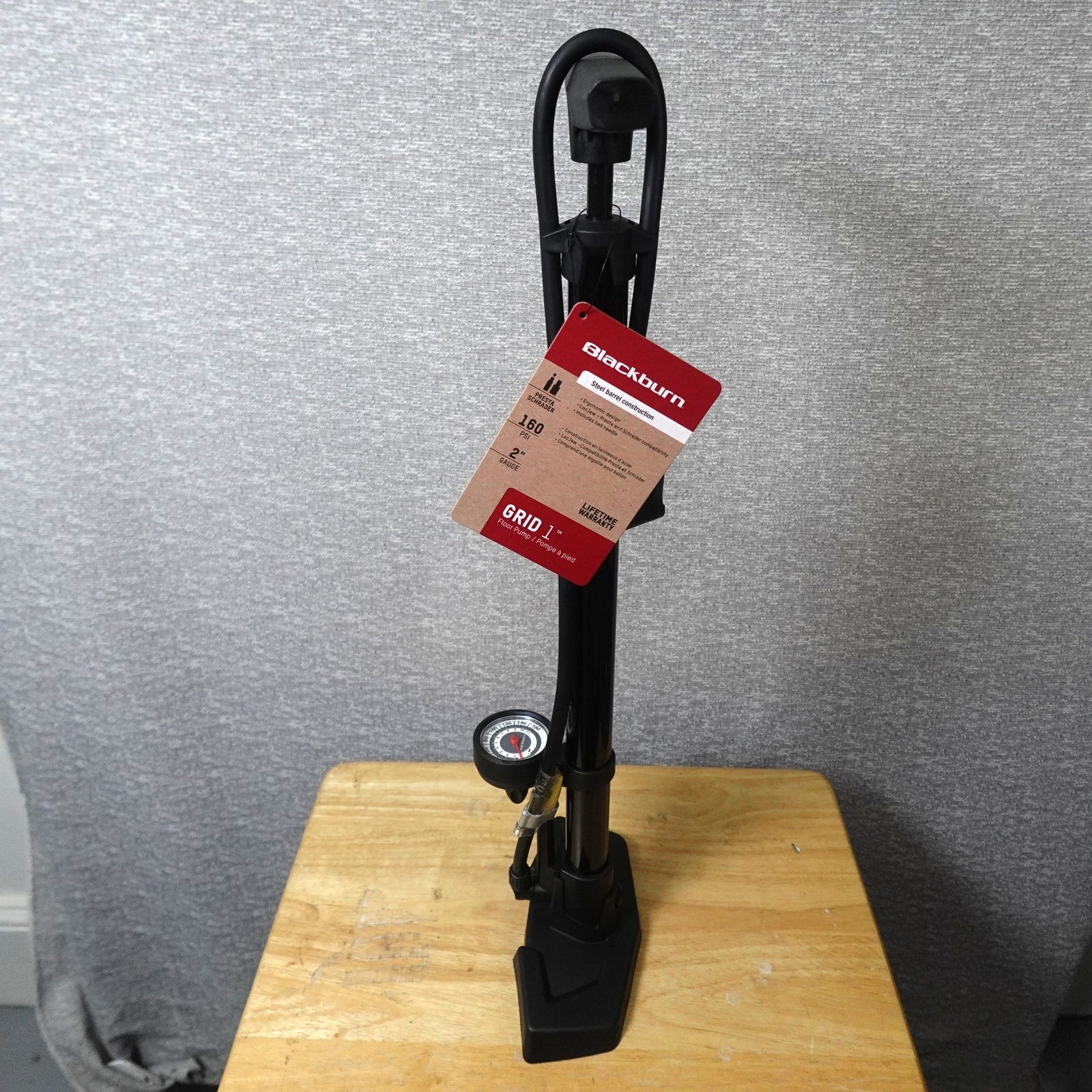 Blackburn Grid 1 Floor Pump with Pressure Guage