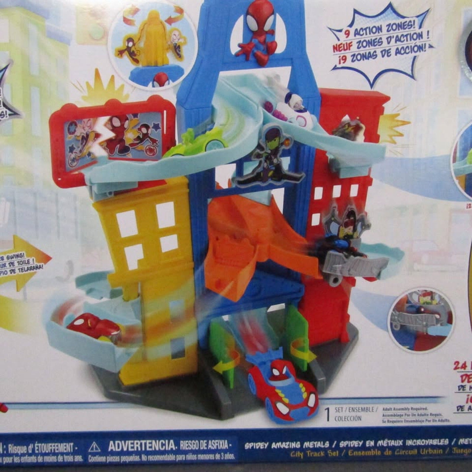 Marvel Spidey & His Amazing Friends Spidey Amazing Metals City Track Set
