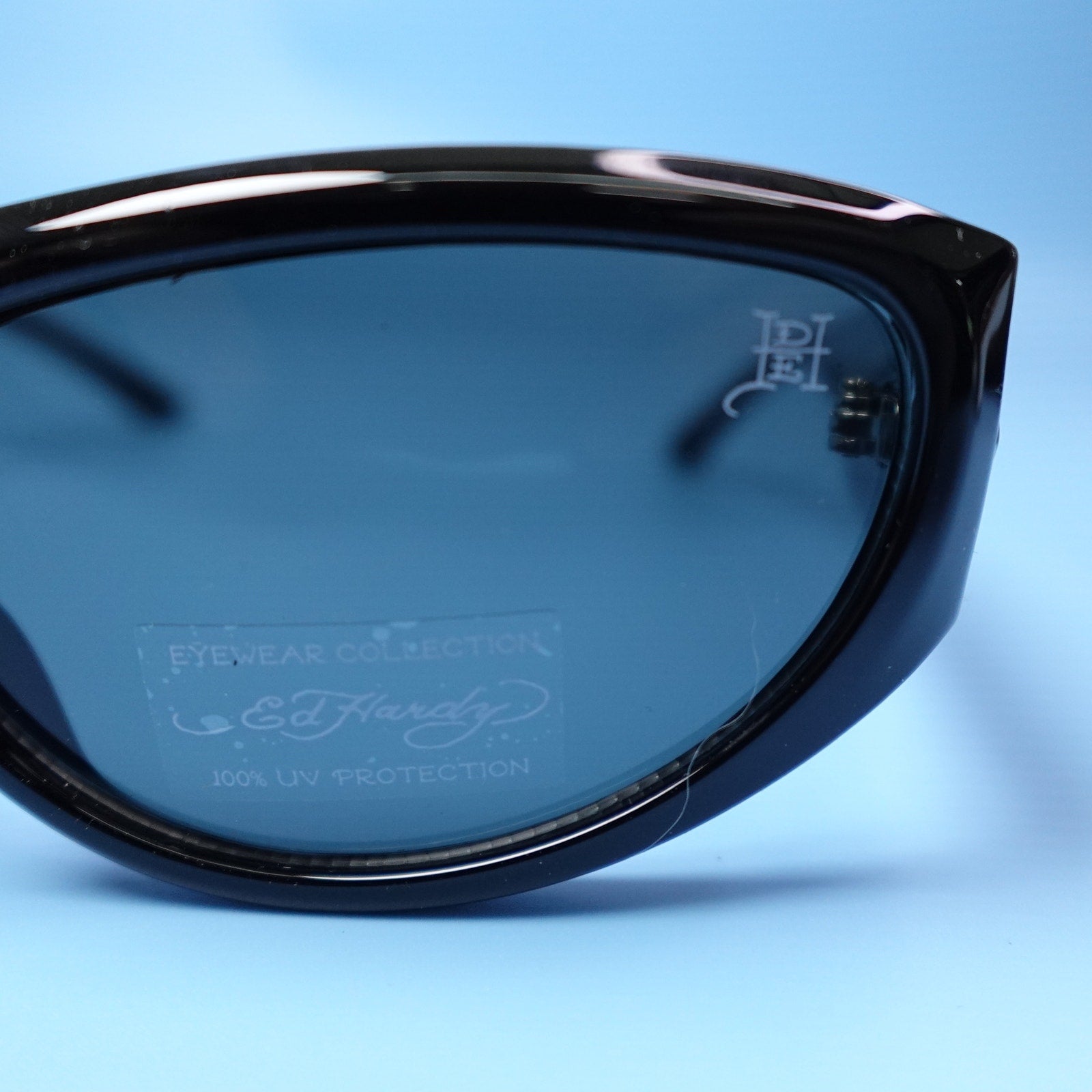 Ed Hardy Sunglasses Iron Cross Black 100% UV Protection
