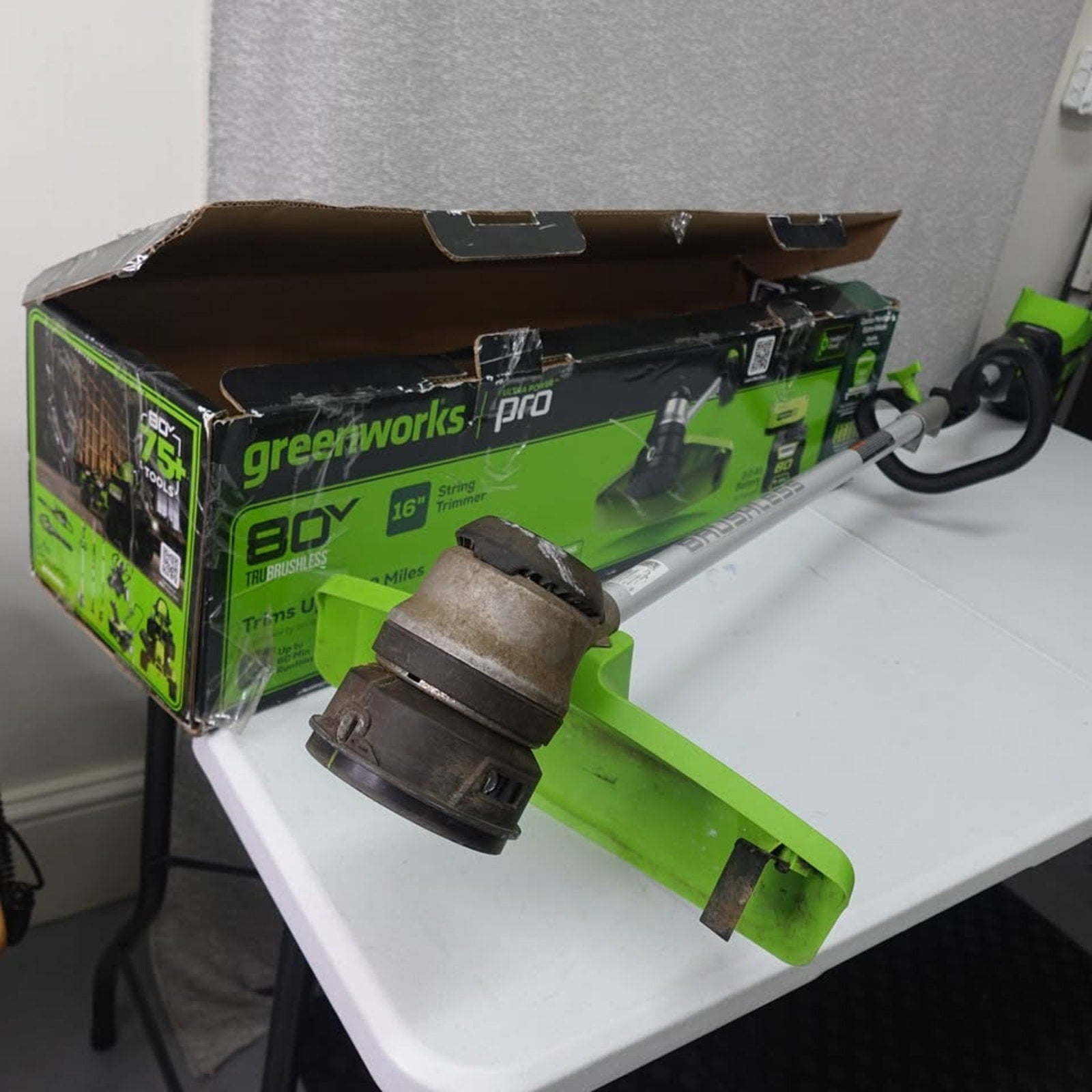 Greenworks Pro STB409 80V 16" Cordless Battery String Trimmer (Tool Only! Needs Parts)