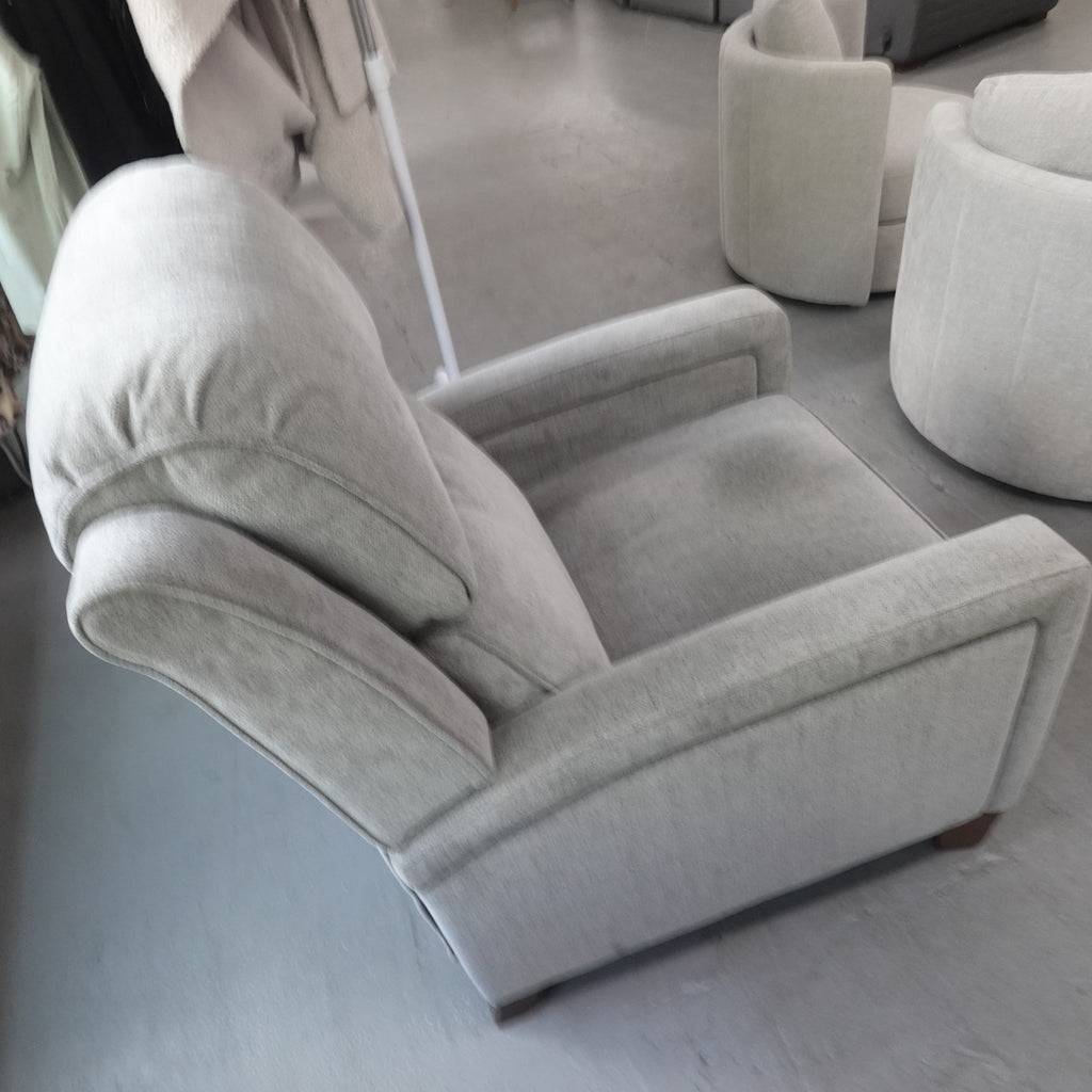 Synergy Home Wessen Pushback Recliner Chair Gray Fabric Accent Recliner New