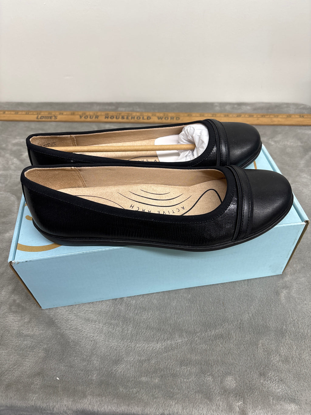 Lifestride Nile black smooth lizrd
