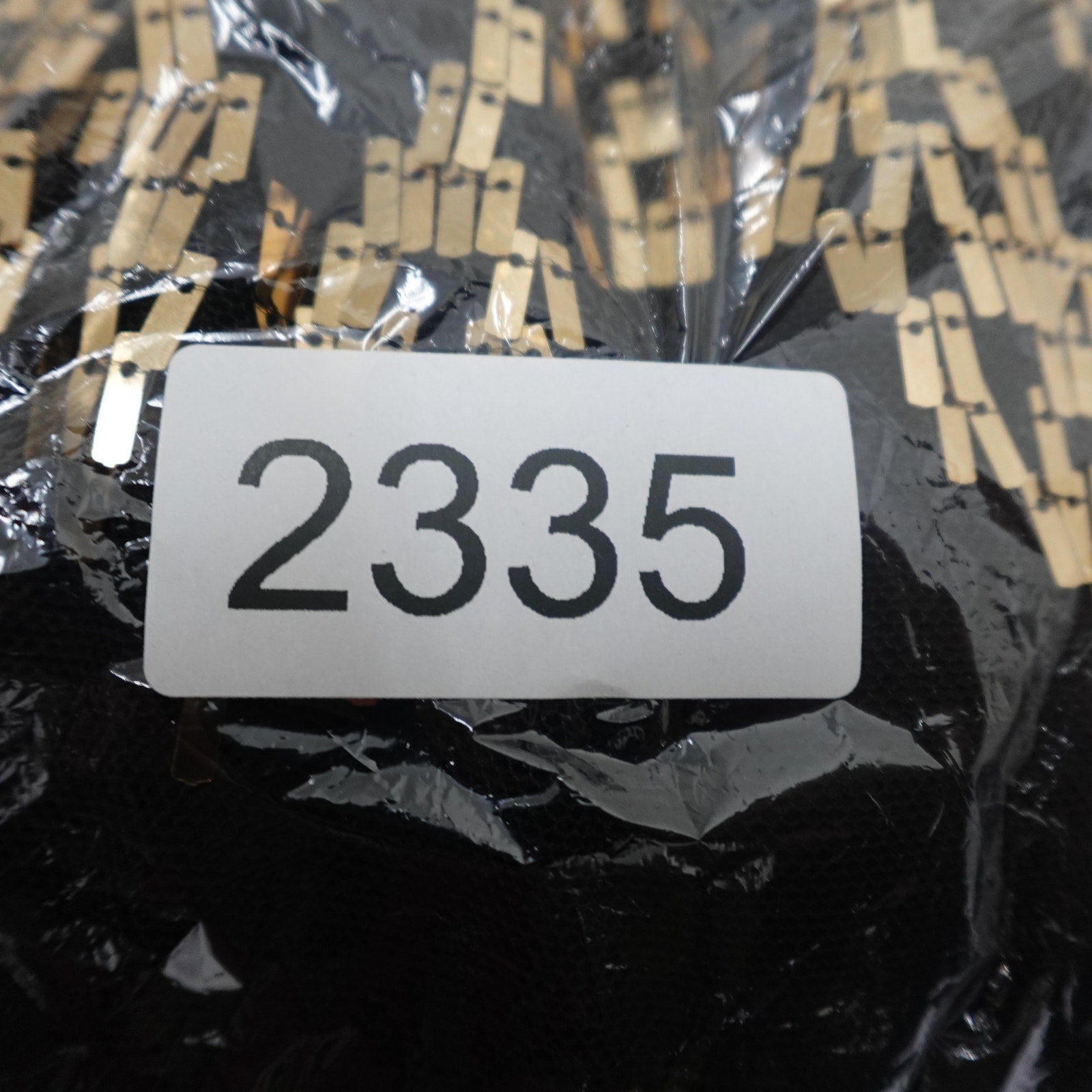 Vince Camuto Size 2 sequin illusion-neck midi dress in black and gold