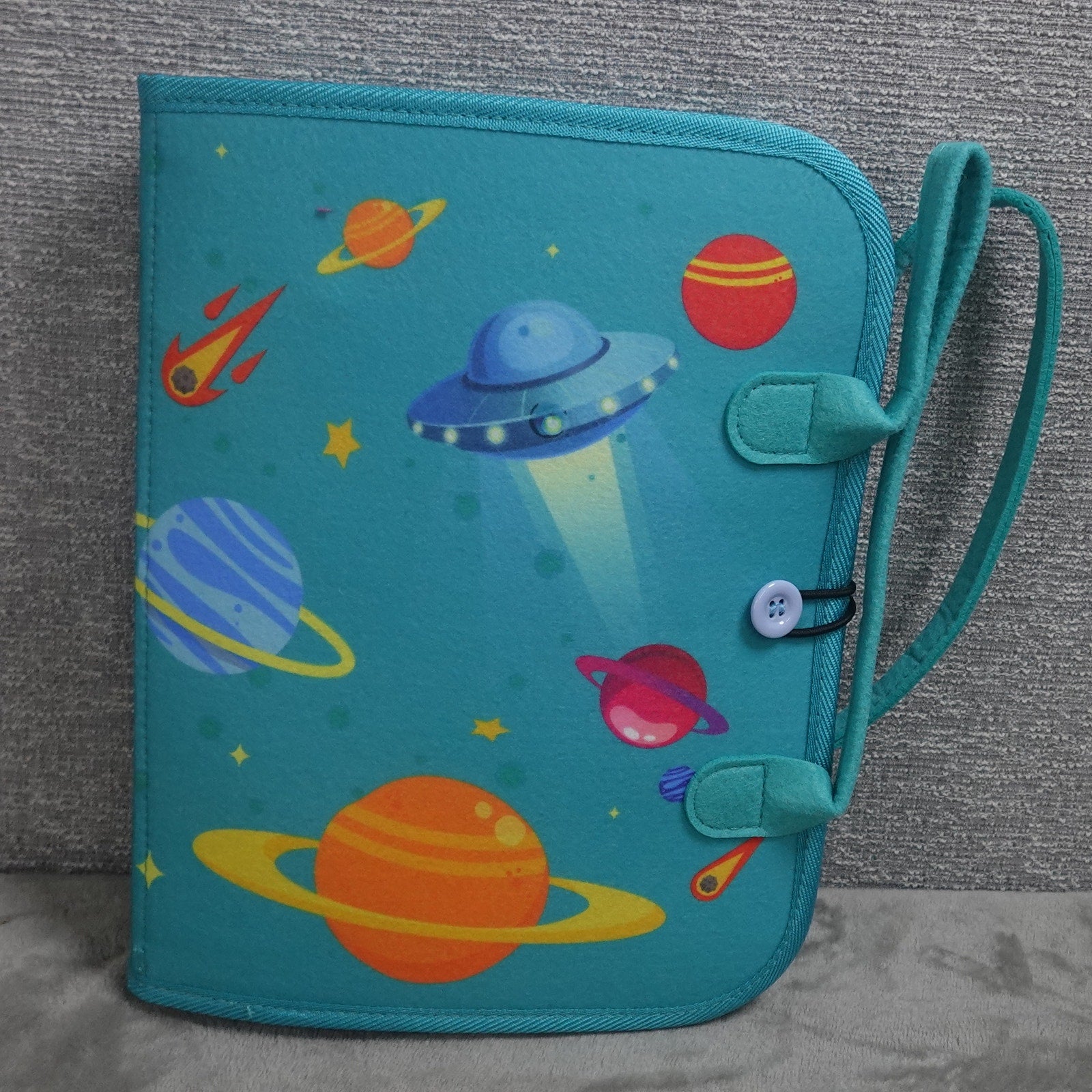 Winblo Toddler Busy Board Montessori Learning Activity Sensory Book Space Rocket
