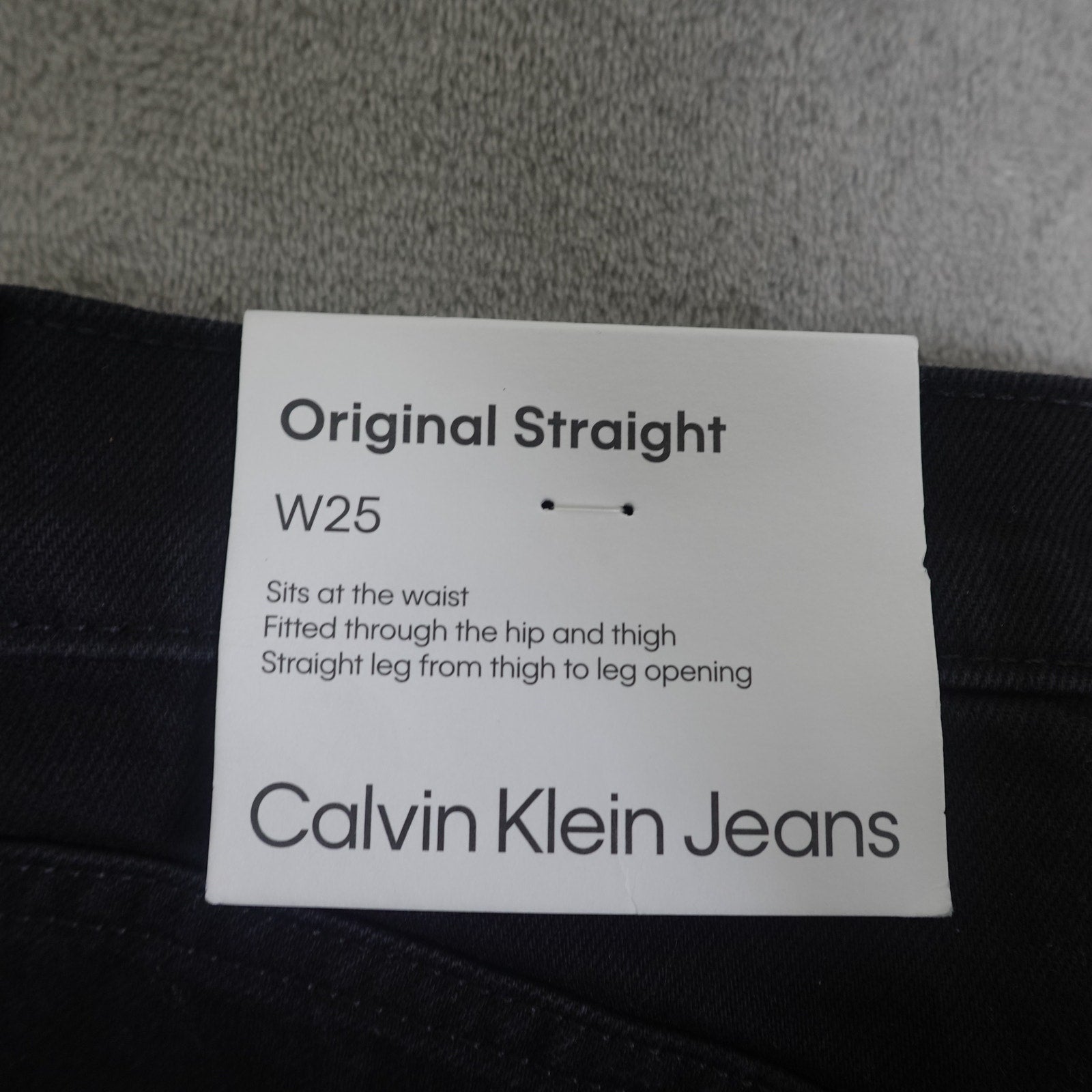 Calvin Klein Jeans Women's Original High Rise Skinny Black Denim- W25