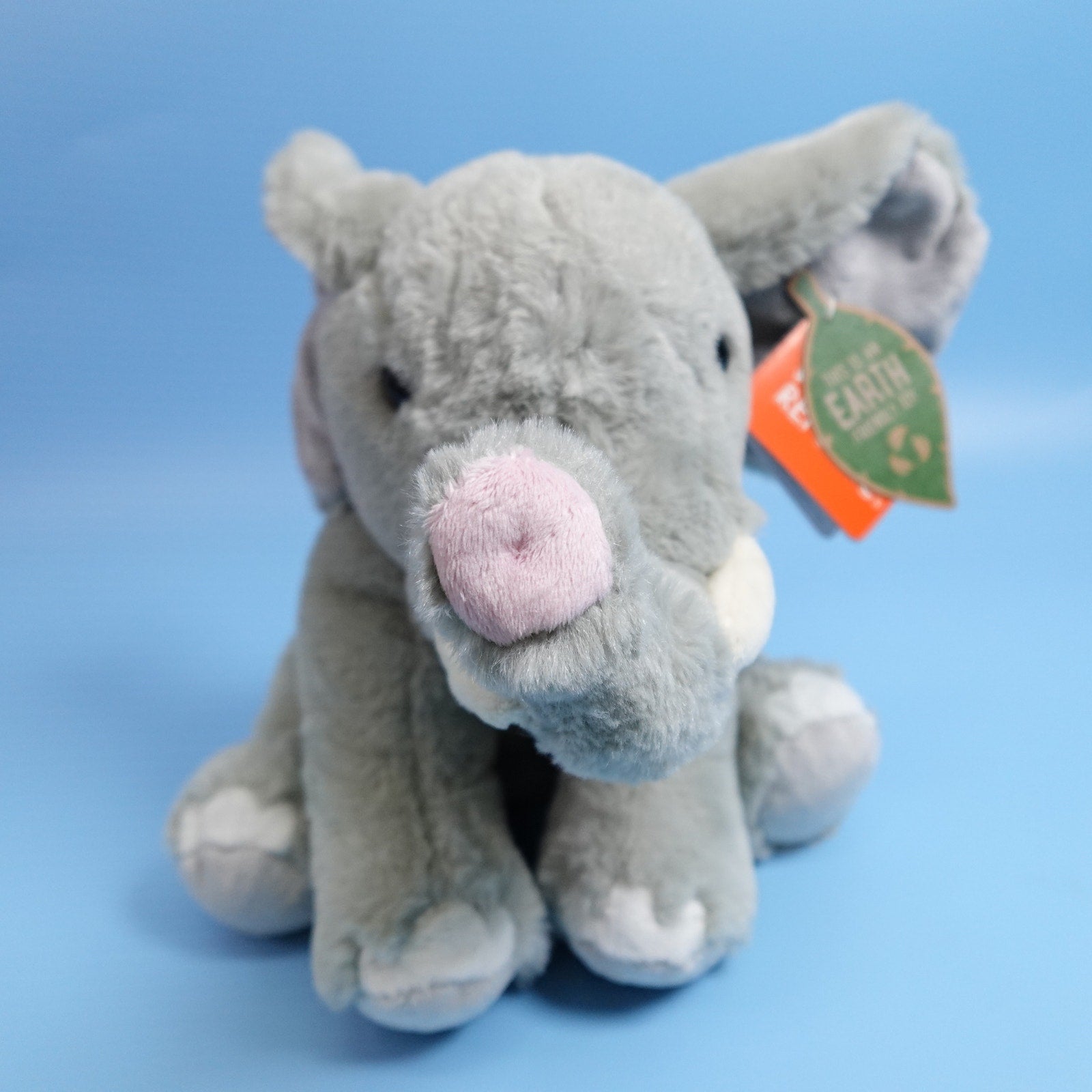 Wild Republic Earthkins African Elephant Plush Stuffed Animal 8" Grey NEW