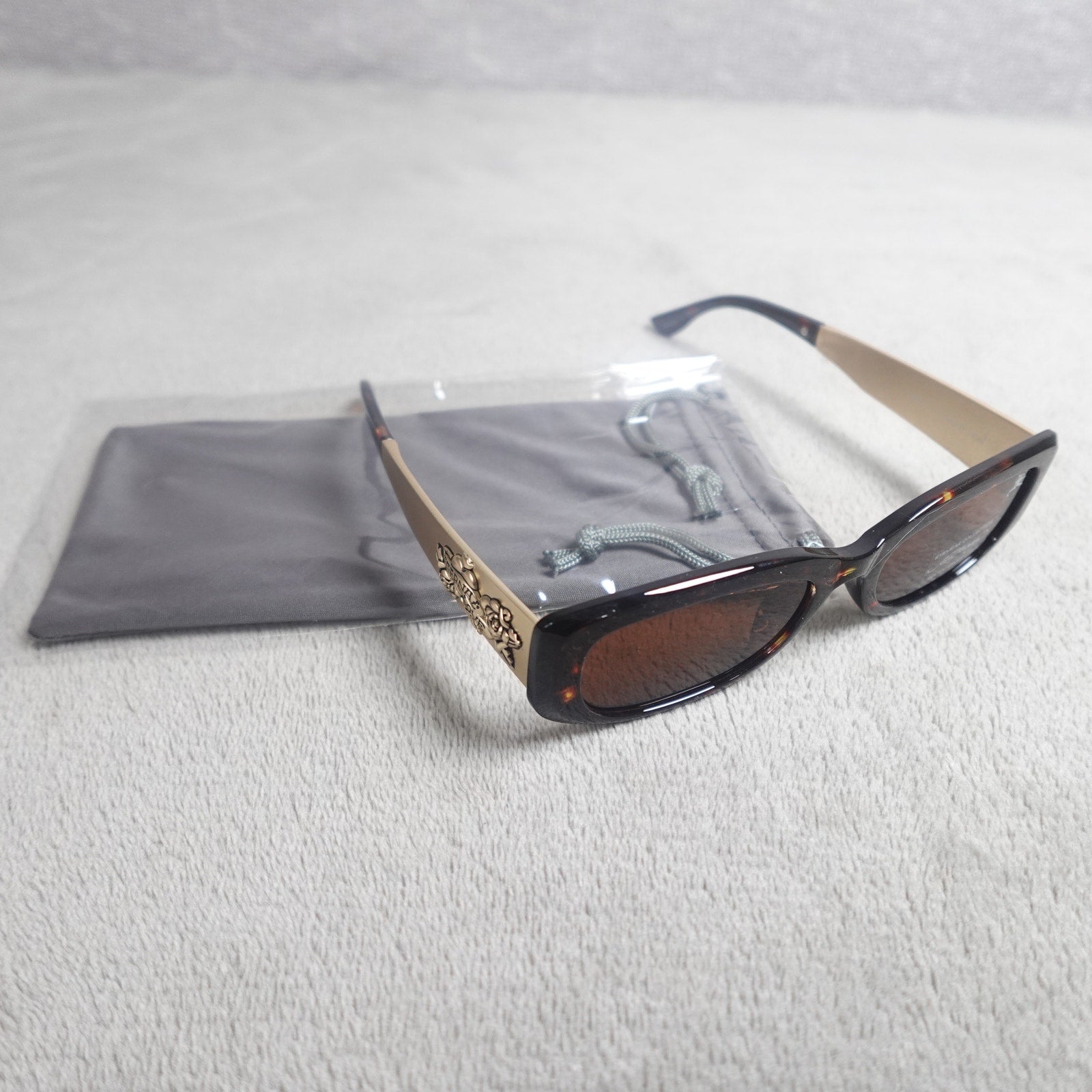 Ed Hardy Eternal Love Kabuki Sunglasses Brown Tortoise UV400 NEW