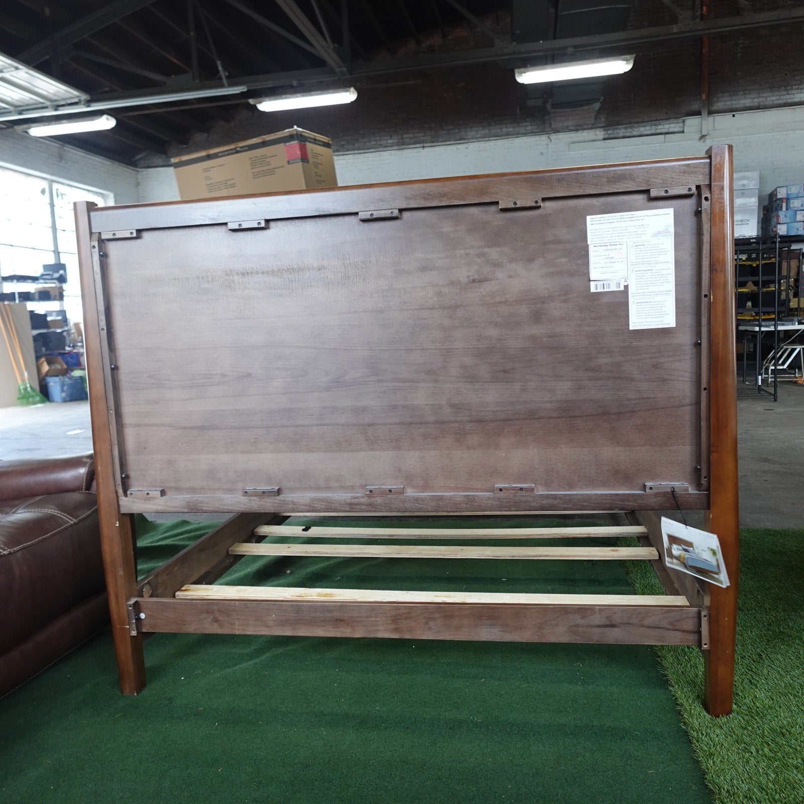 Northridge Home Marina Del Rey Queen Bed Hardwood Walnut