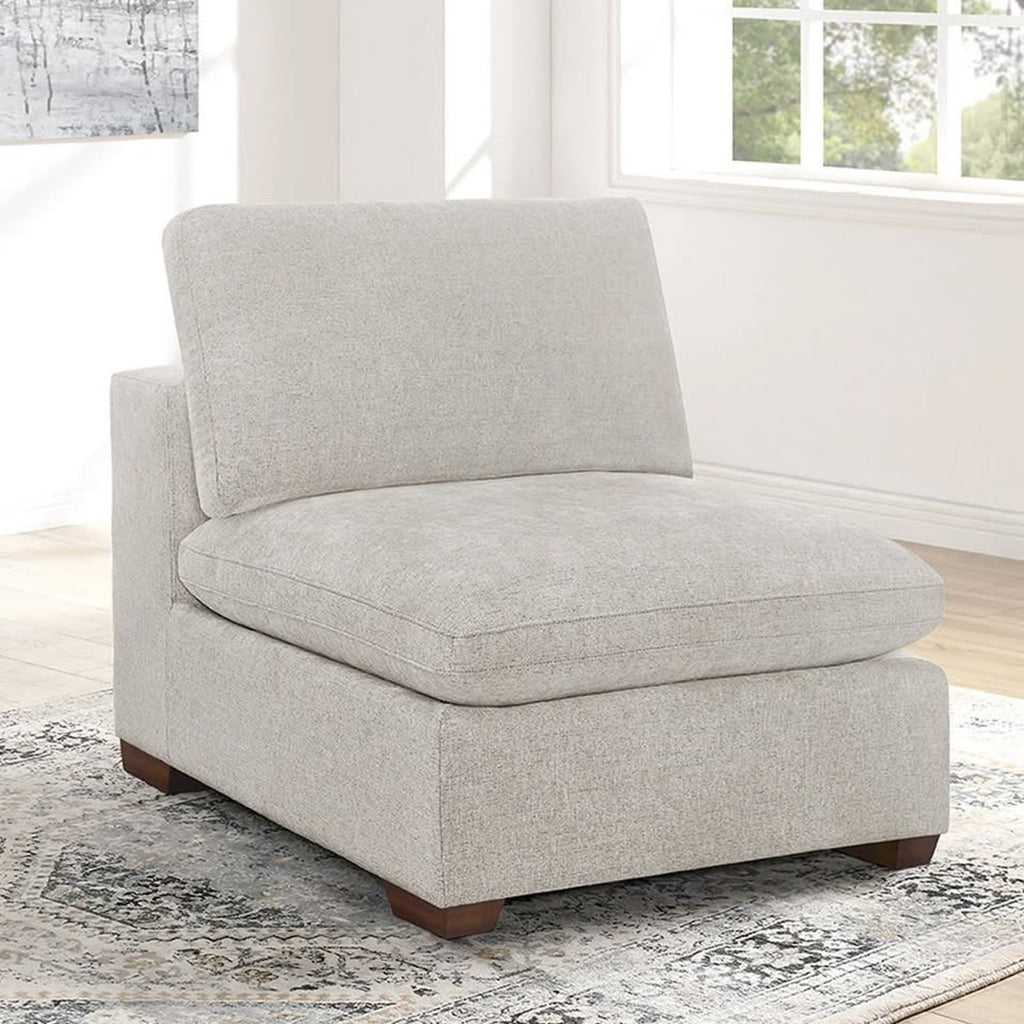 Thomasville Lowell Armless Chairs - Loveseat 2pc. Set  Light Gray